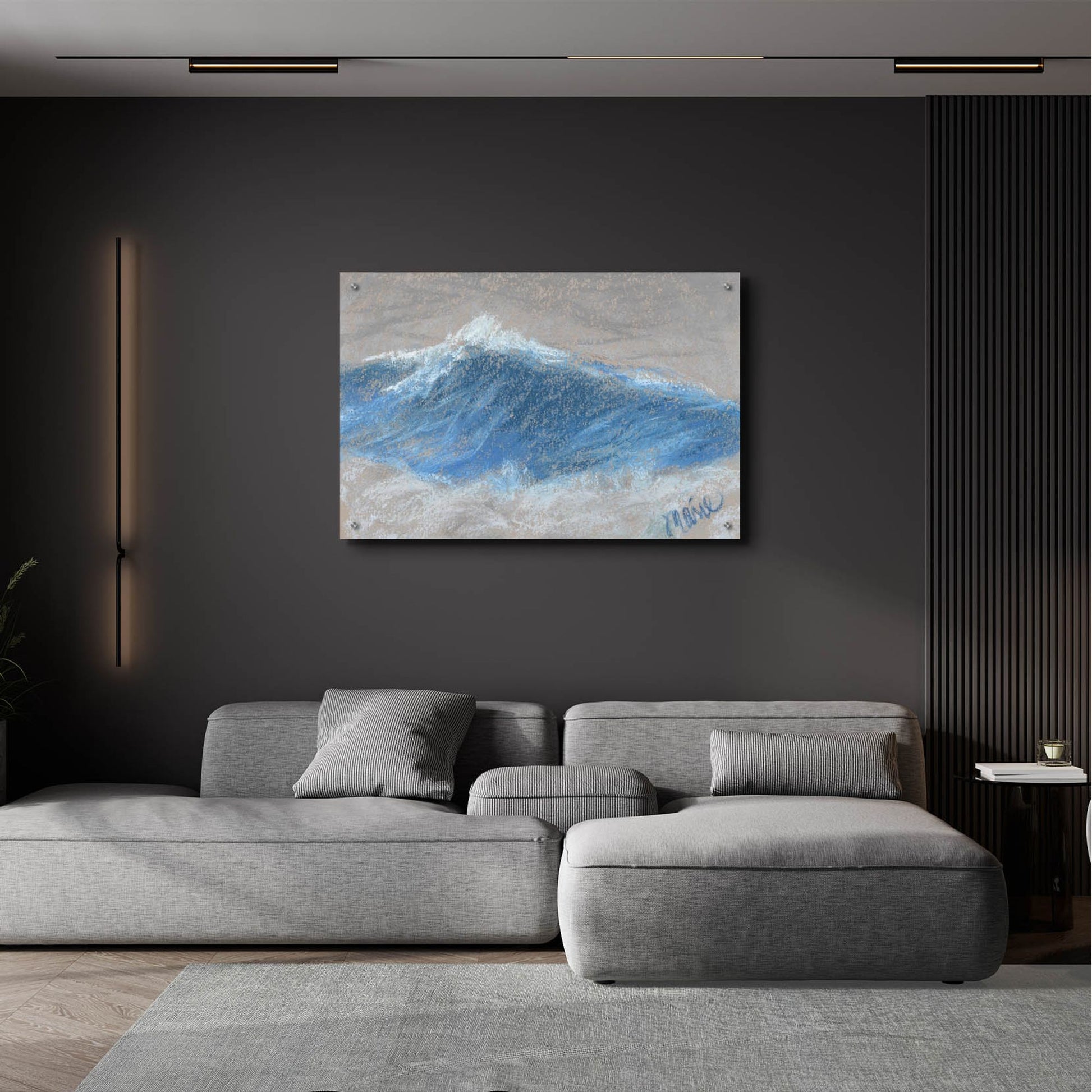 Epic Art 'Wave Portrait No. 87' by Marie Marfia Fine Art, Acrylic Glass Wall Art,36x24