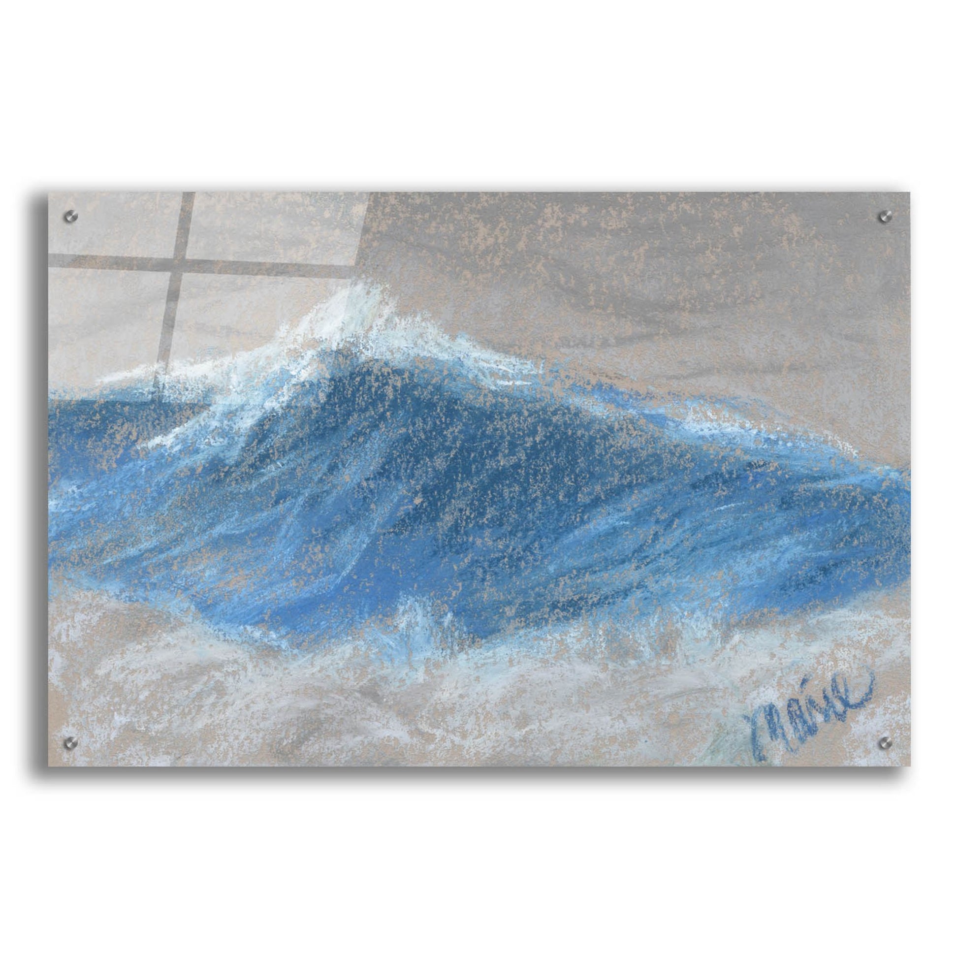Epic Art 'Wave Portrait No. 87' by Marie Marfia Fine Art, Acrylic Glass Wall Art,36x24