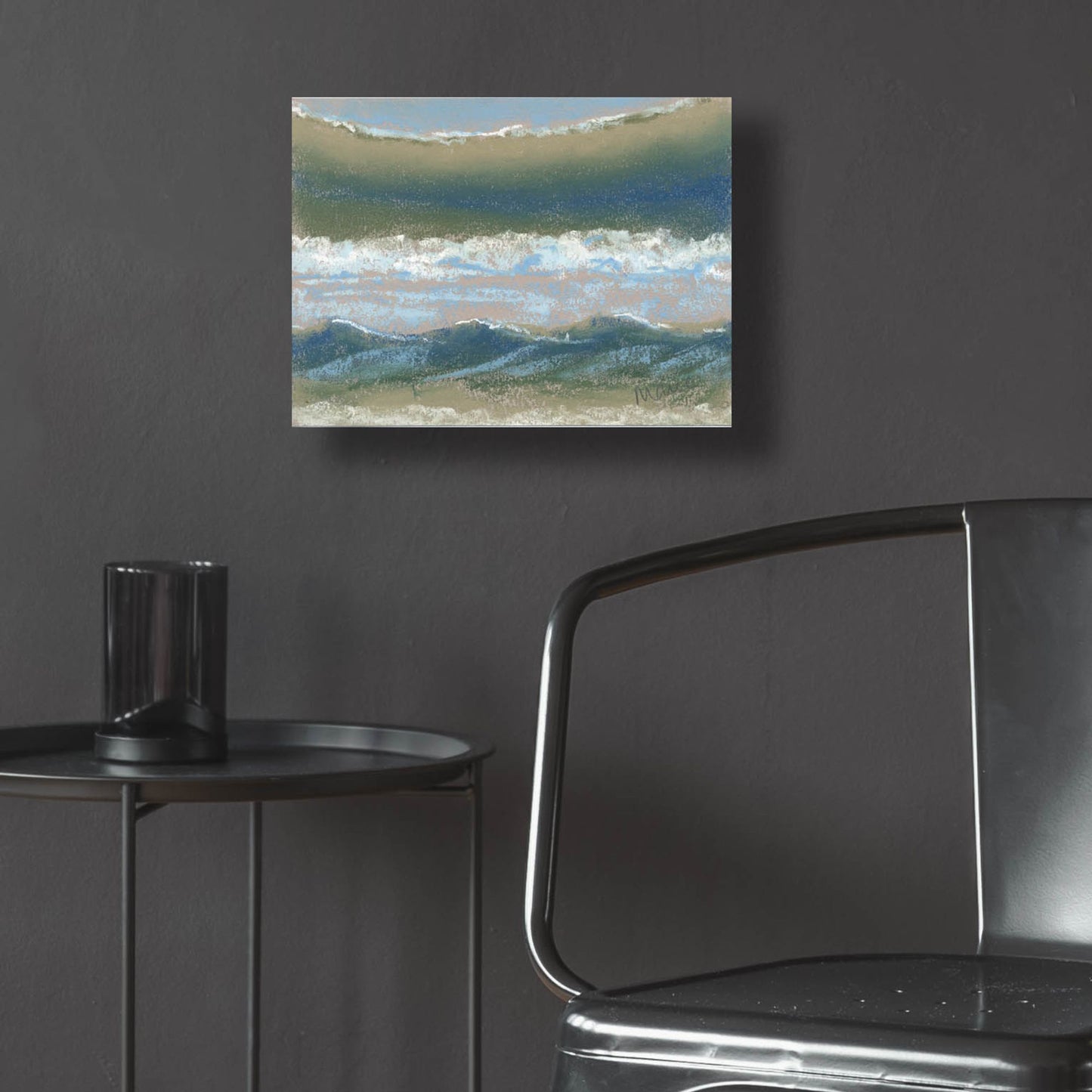 Epic Art 'Blue and Green' by Marie Marfia Fine Art, Acrylic Glass Wall Art,16x12