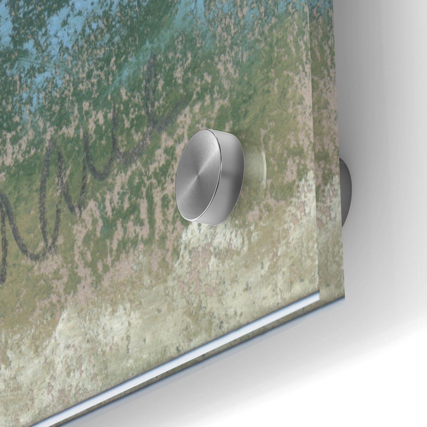 Epic Art 'Blue and Green' by Marie Marfia Fine Art, Acrylic Glass Wall Art,36x24