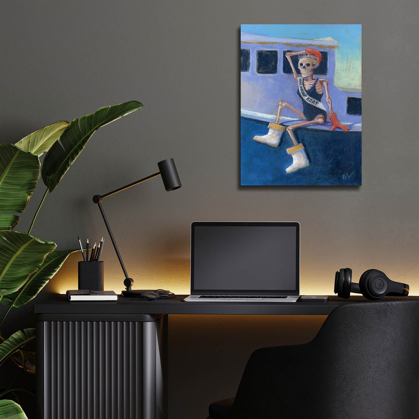 Epic Art 'Miss Shrimp Boat' by Marie Marfia Fine Art, Acrylic Glass Wall Art,12x16