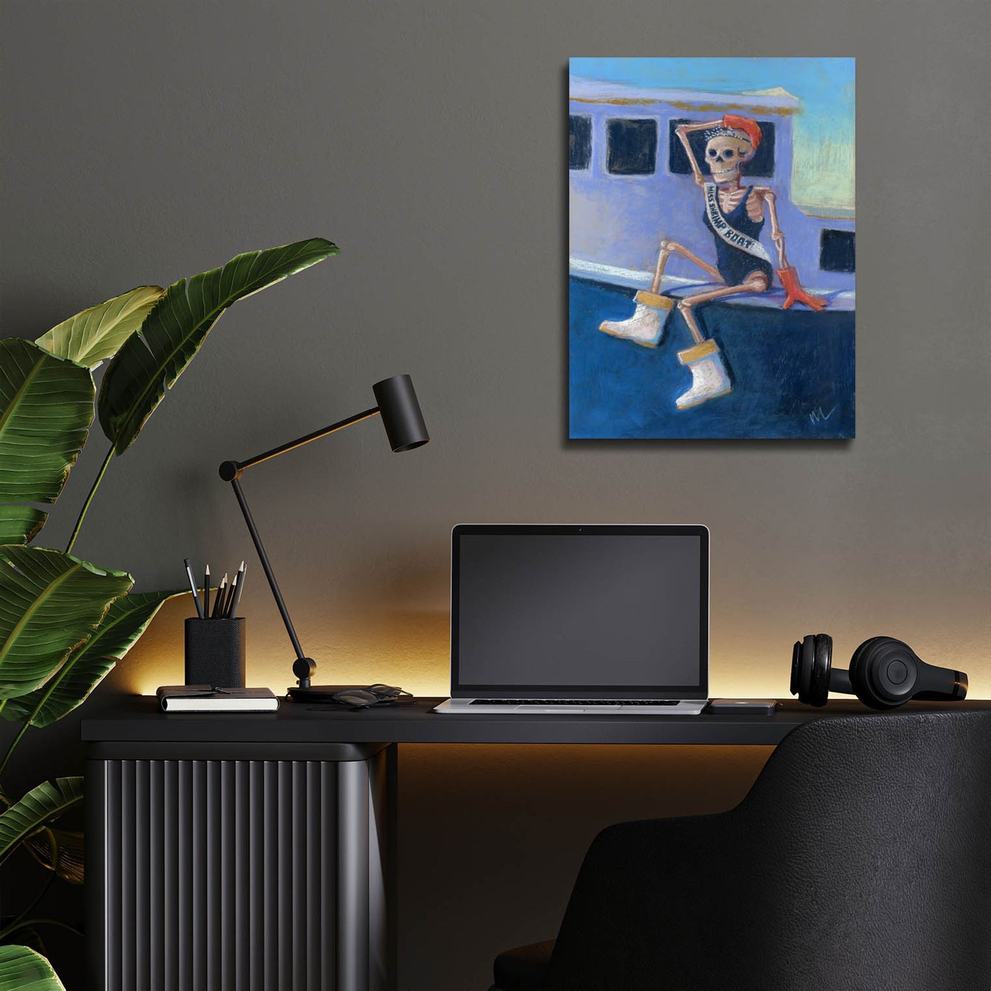 Epic Art 'Miss Shrimp Boat' by Marie Marfia Fine Art, Acrylic Glass Wall Art,12x16