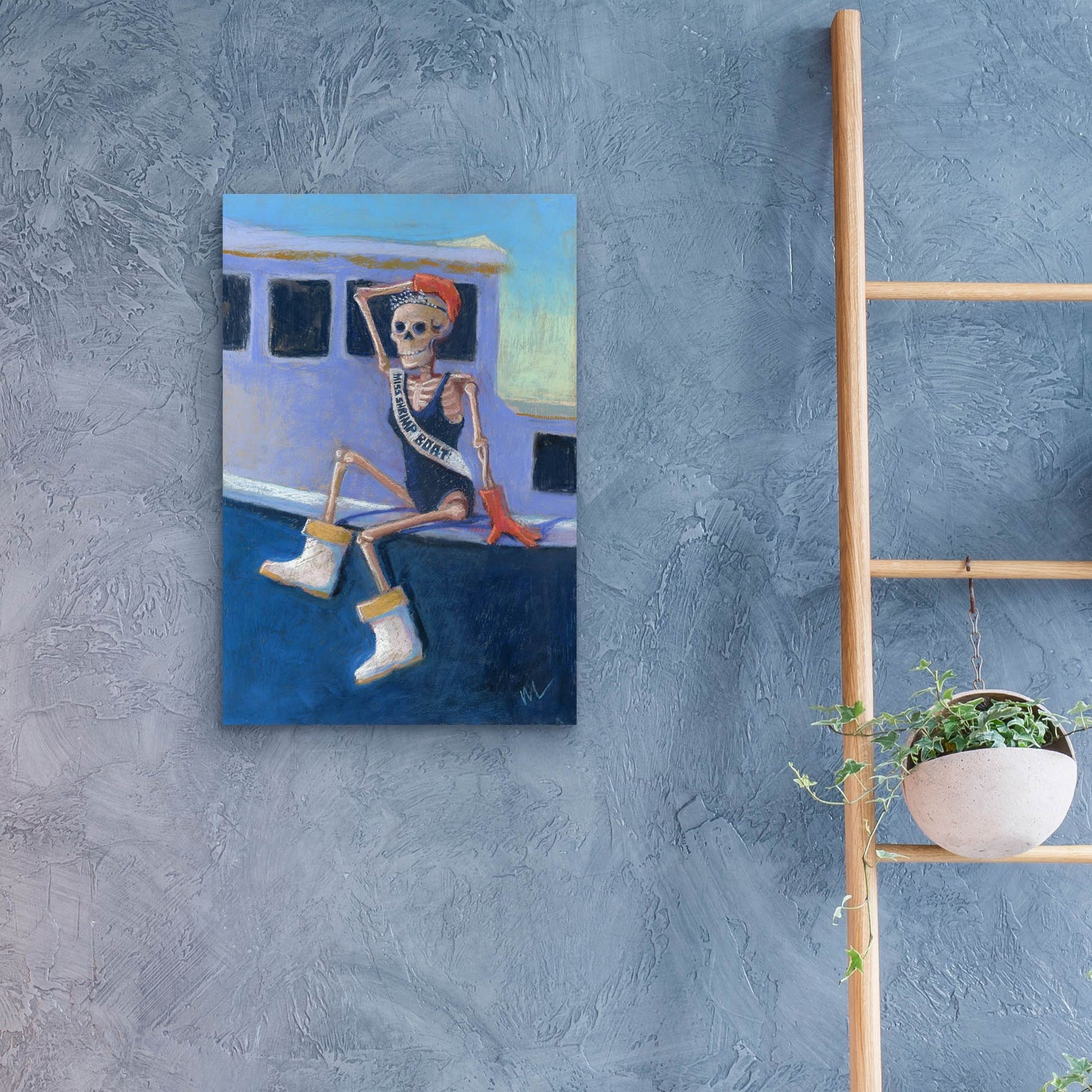 Epic Art 'Miss Shrimp Boat' by Marie Marfia Fine Art, Acrylic Glass Wall Art,16x24