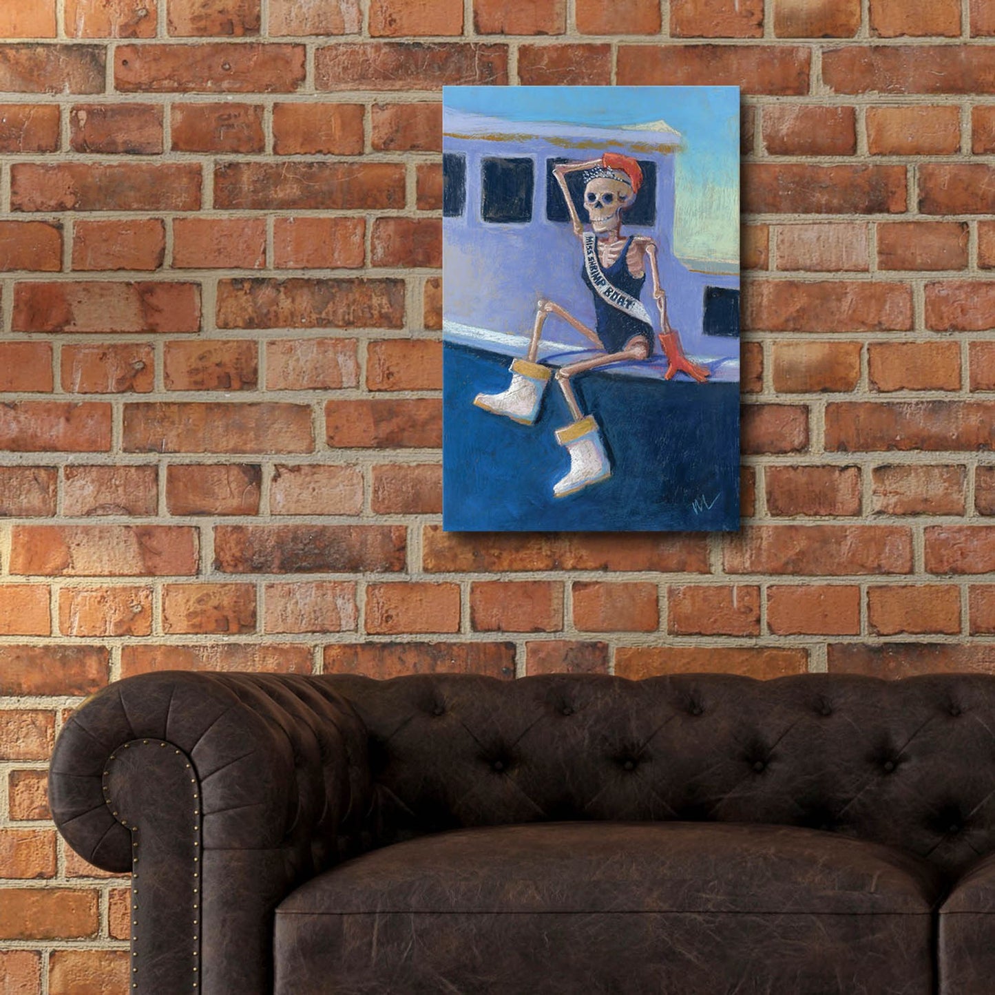 Epic Art 'Miss Shrimp Boat' by Marie Marfia Fine Art, Acrylic Glass Wall Art,16x24