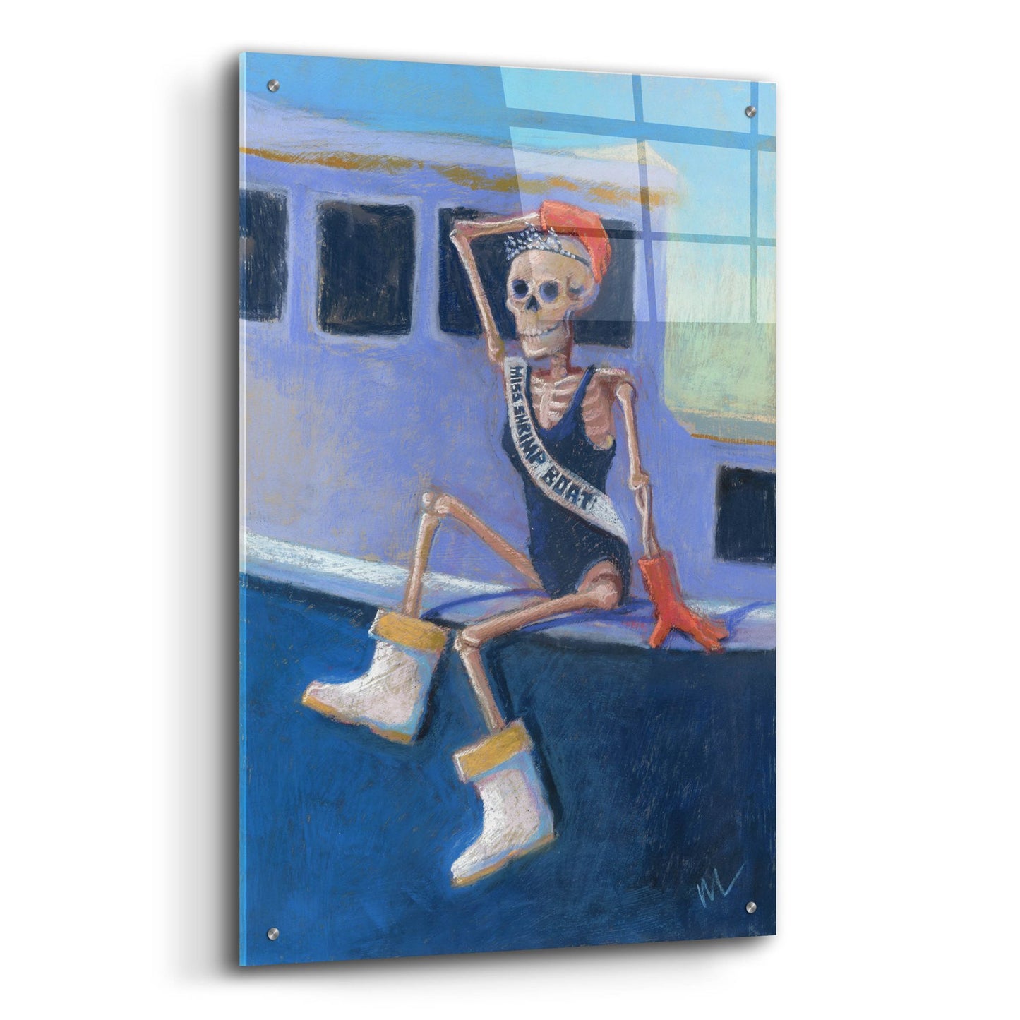 Epic Art 'Miss Shrimp Boat' by Marie Marfia Fine Art, Acrylic Glass Wall Art,24x36