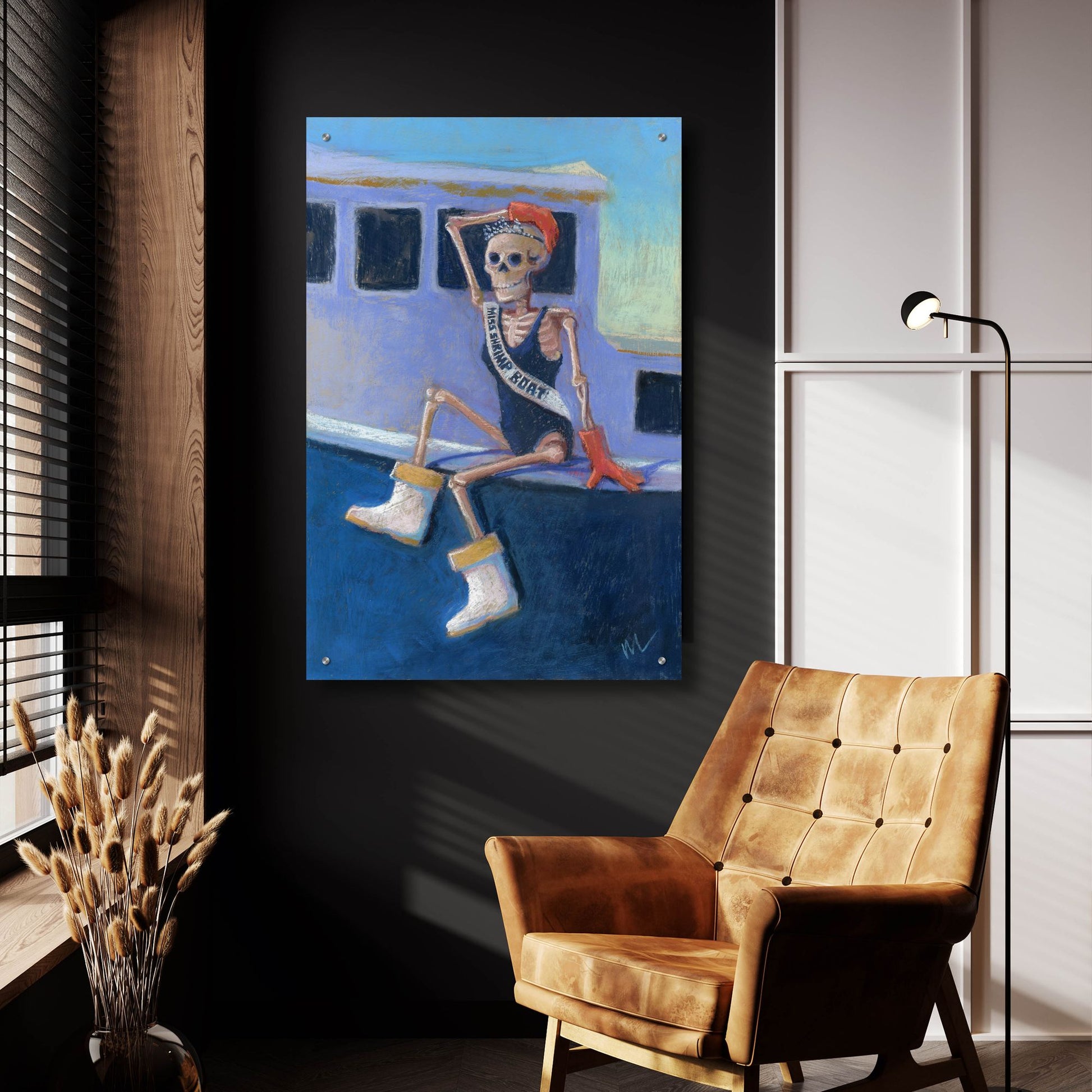 Epic Art 'Miss Shrimp Boat' by Marie Marfia Fine Art, Acrylic Glass Wall Art,24x36