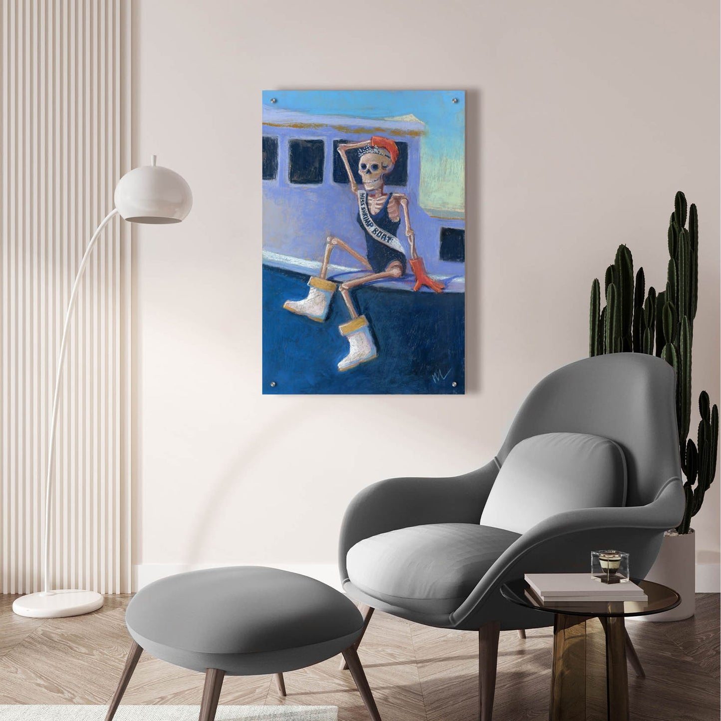 Epic Art 'Miss Shrimp Boat' by Marie Marfia Fine Art, Acrylic Glass Wall Art,24x36