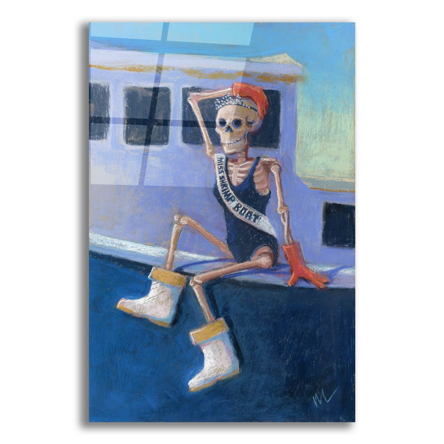 Epic Art 'Miss Shrimp Boat' by Marie Marfia Fine Art, Acrylic Glass Wall Art