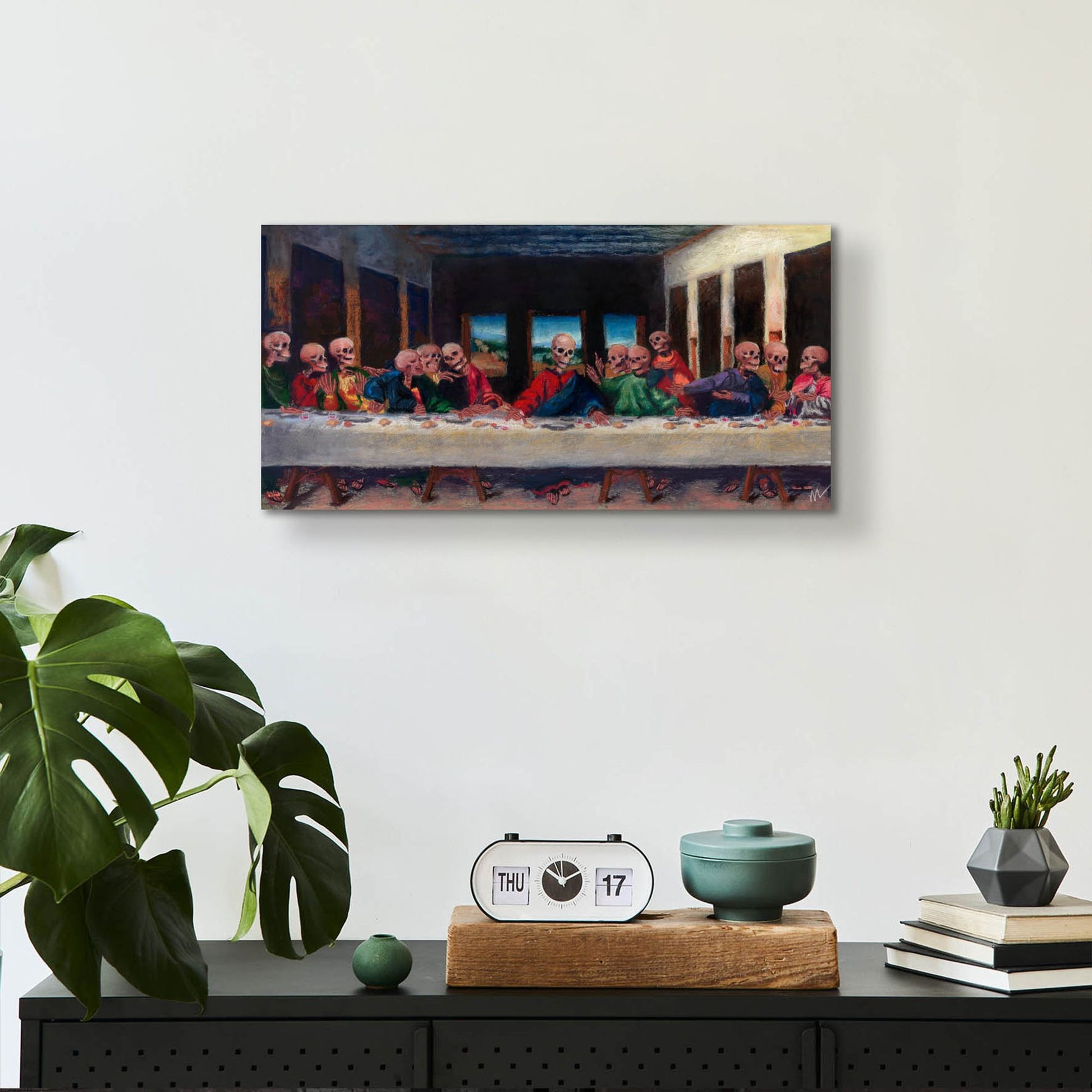 Epic Art 'The Very Last Supper' by Marie Marfia Fine Art, Acrylic Glass Wall Art,24x12