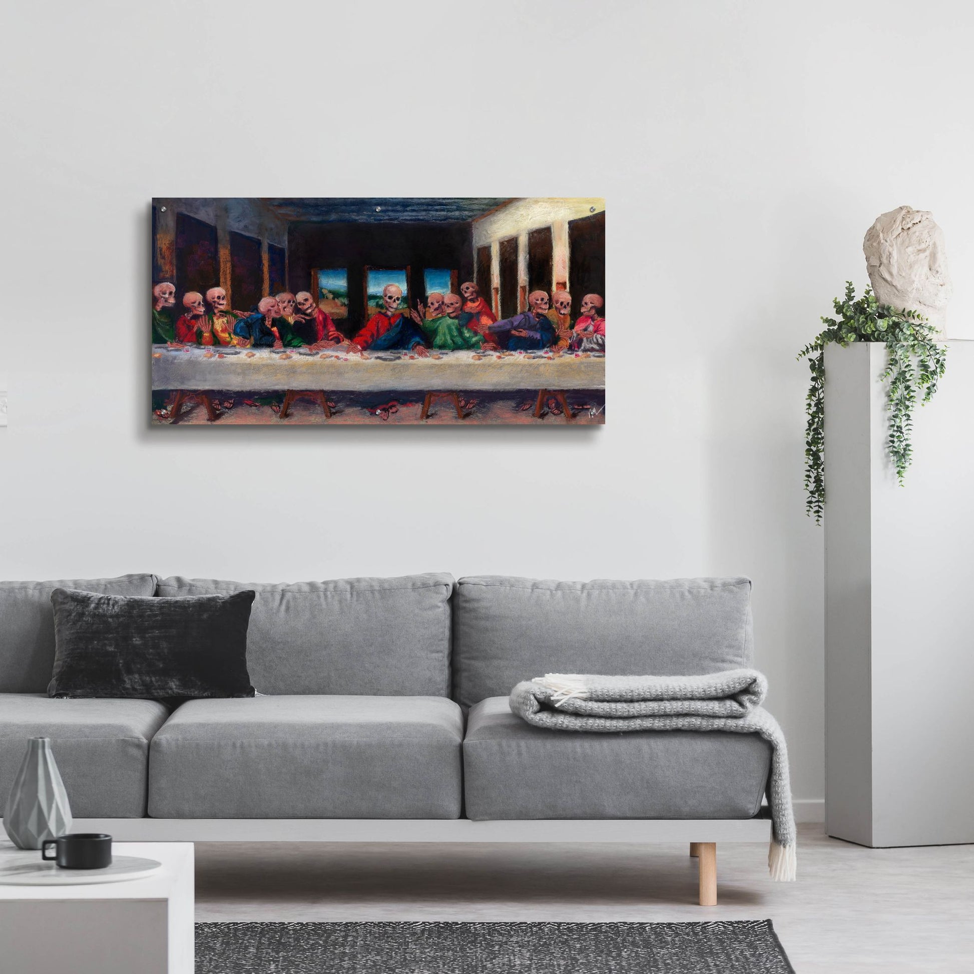 Epic Art 'The Very Last Supper' by Marie Marfia Fine Art, Acrylic Glass Wall Art,48x24