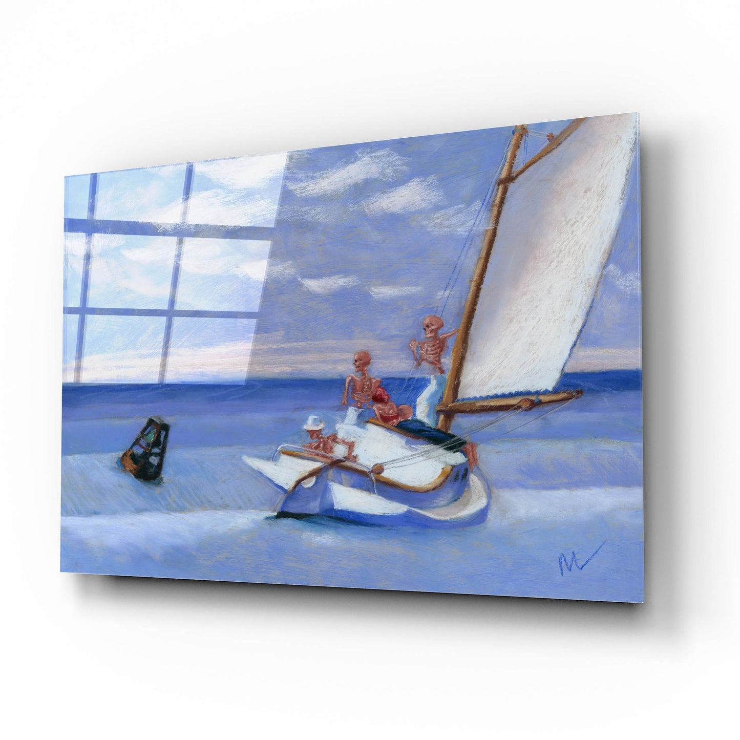 Epic Art 'Ground Skel' by Marie Marfia Fine Art, Acrylic Glass Wall Art,16x12