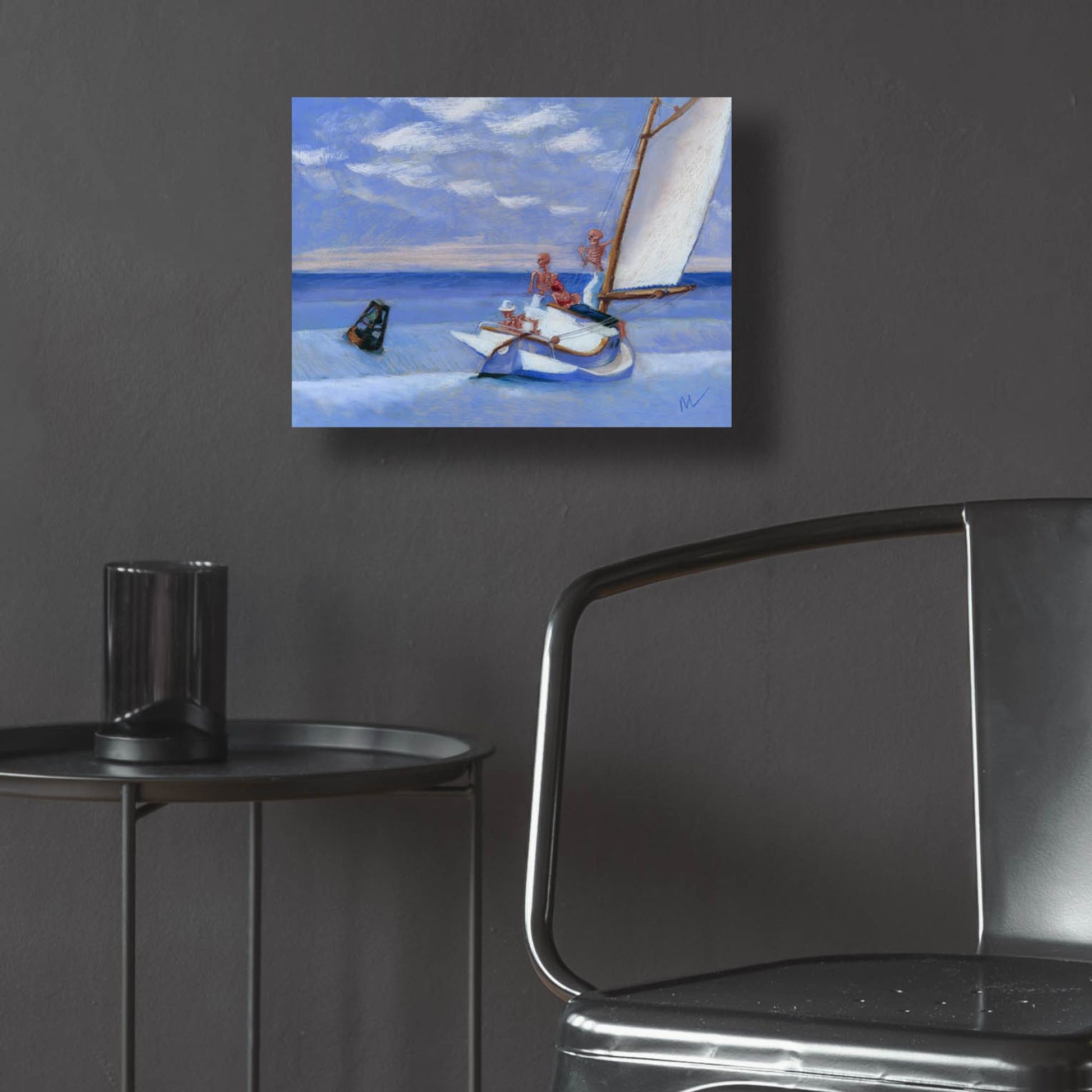 Epic Art 'Ground Skel' by Marie Marfia Fine Art, Acrylic Glass Wall Art,16x12