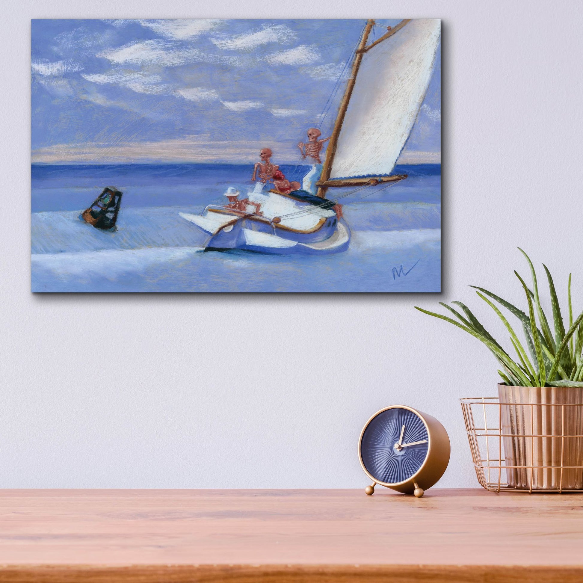 Epic Art 'Ground Skel' by Marie Marfia Fine Art, Acrylic Glass Wall Art,16x12