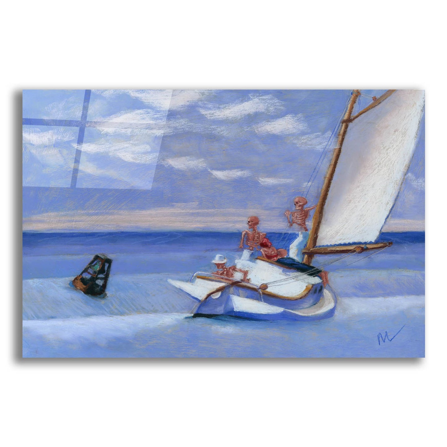Epic Art 'Ground Skel' by Marie Marfia Fine Art, Acrylic Glass Wall Art,16x12