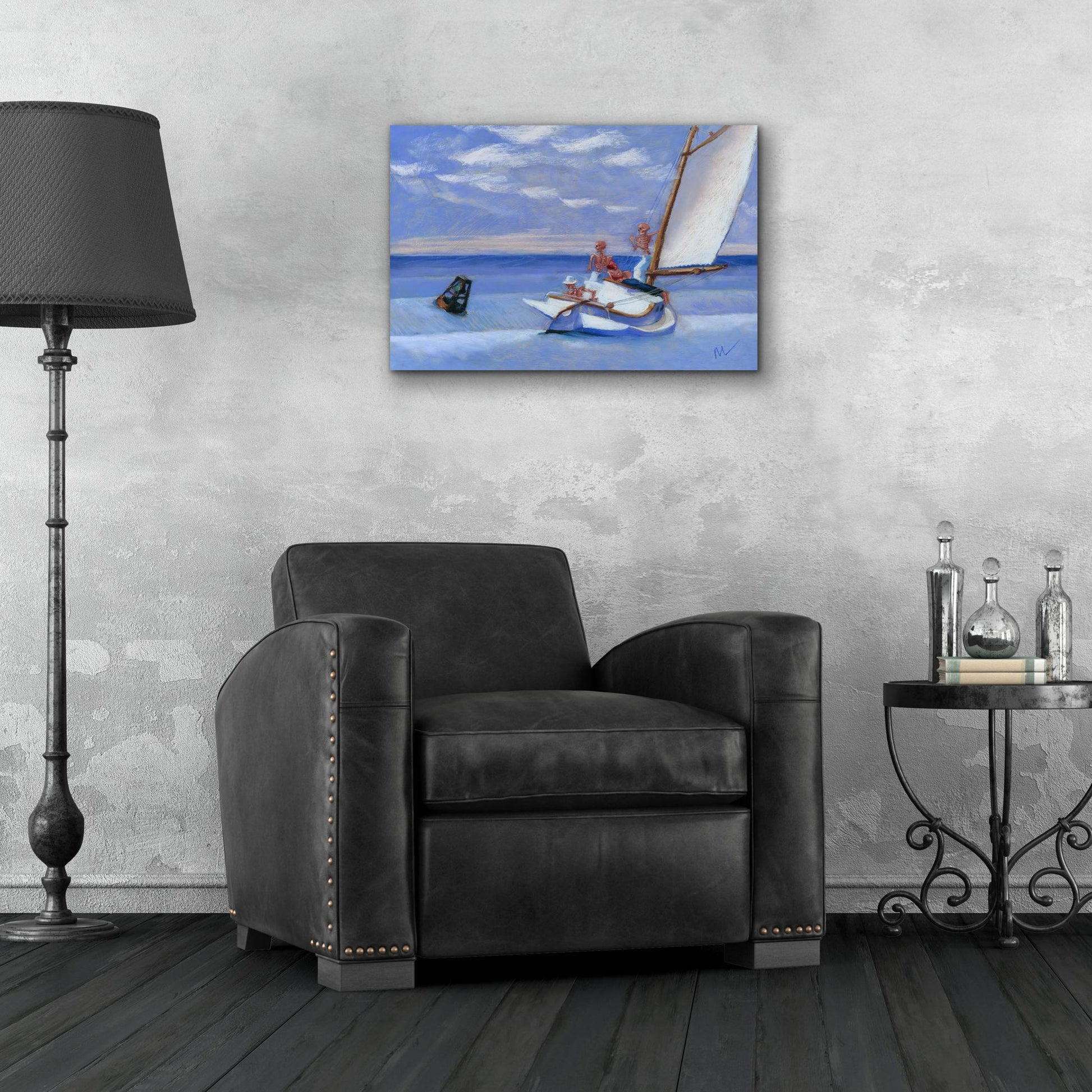 Epic Art 'Ground Skel' by Marie Marfia Fine Art, Acrylic Glass Wall Art,24x16