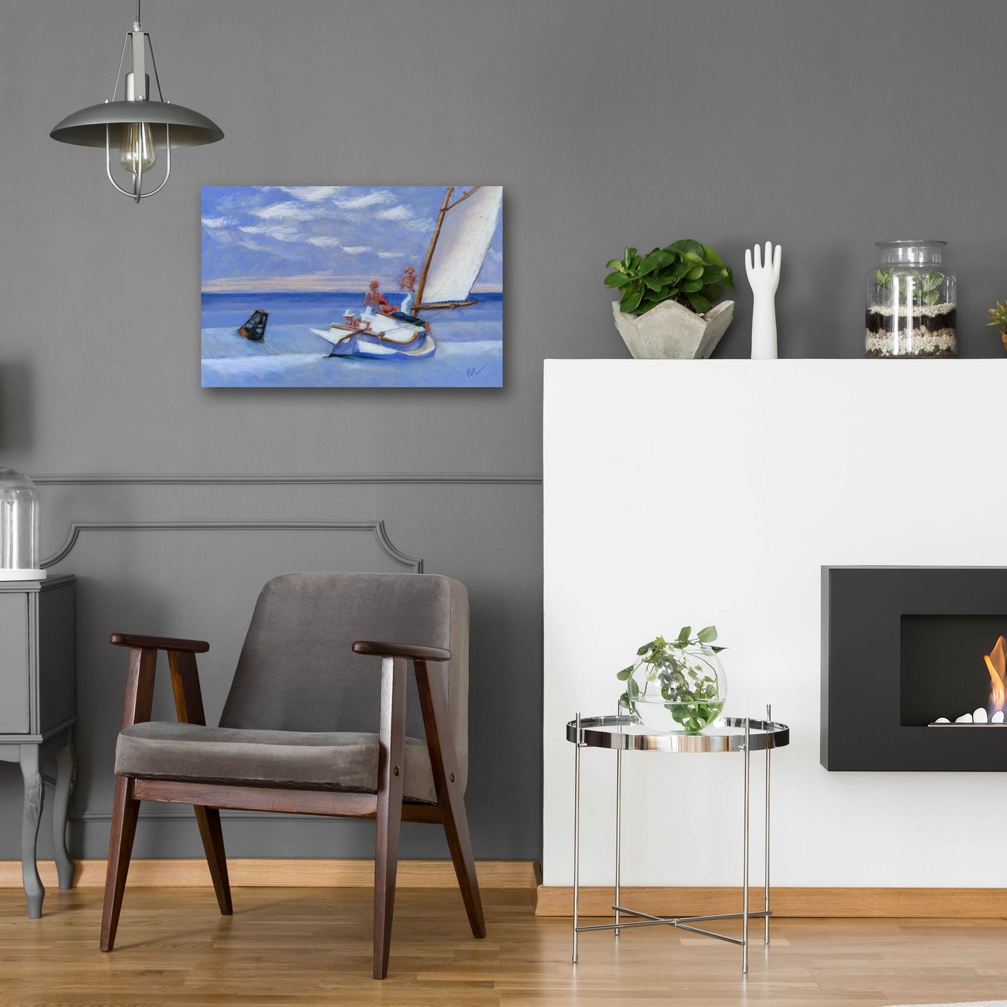 Epic Art 'Ground Skel' by Marie Marfia Fine Art, Acrylic Glass Wall Art,24x16