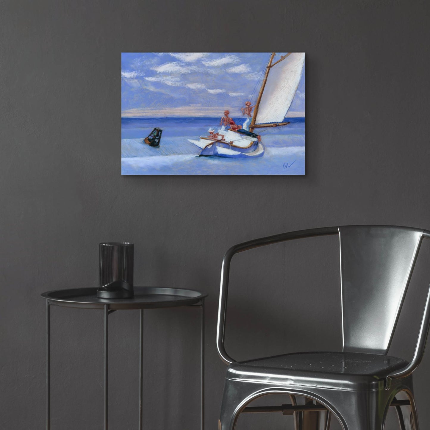 Epic Art 'Ground Skel' by Marie Marfia Fine Art, Acrylic Glass Wall Art,24x16
