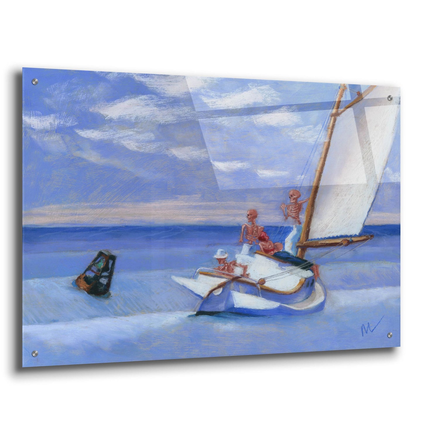Epic Art 'Ground Skel' by Marie Marfia Fine Art, Acrylic Glass Wall Art,36x24