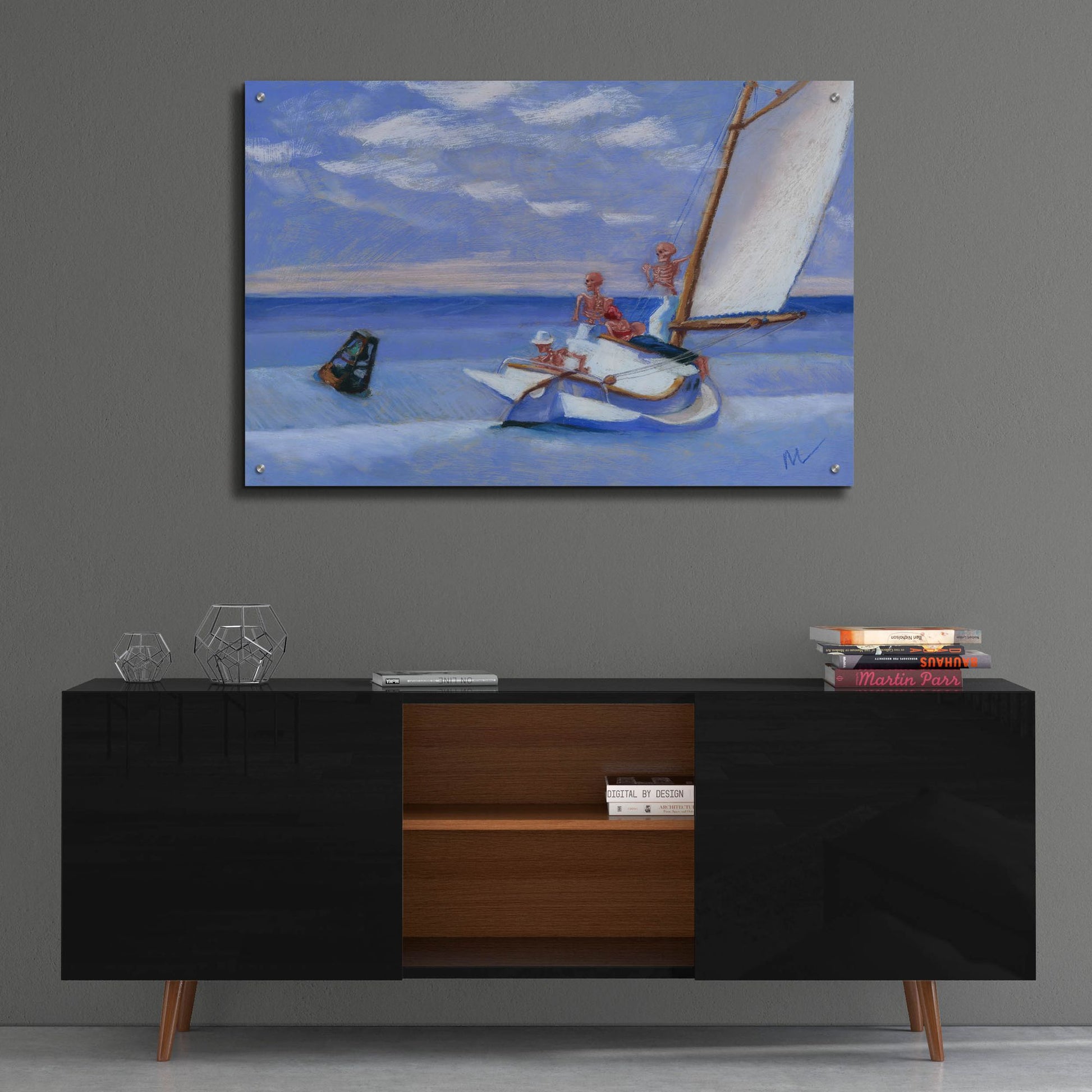 Epic Art 'Ground Skel' by Marie Marfia Fine Art, Acrylic Glass Wall Art,36x24