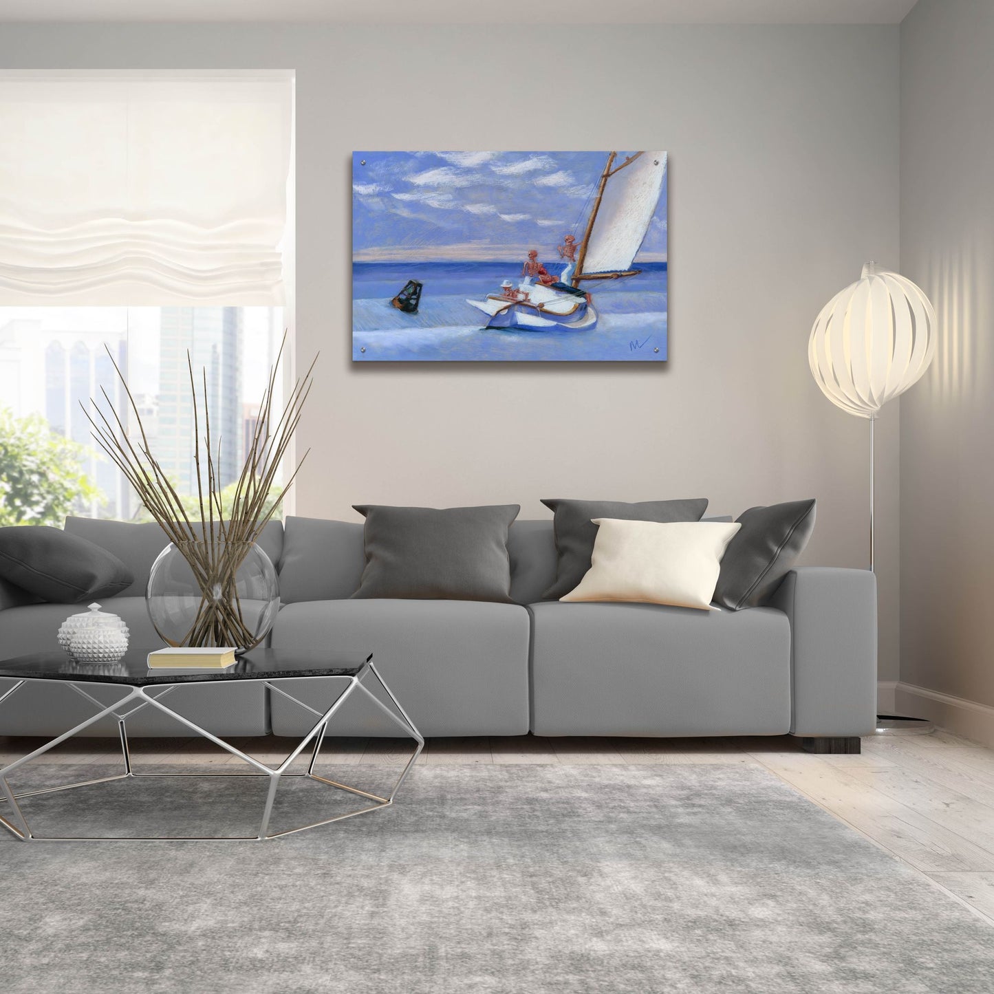 Epic Art 'Ground Skel' by Marie Marfia Fine Art, Acrylic Glass Wall Art,36x24