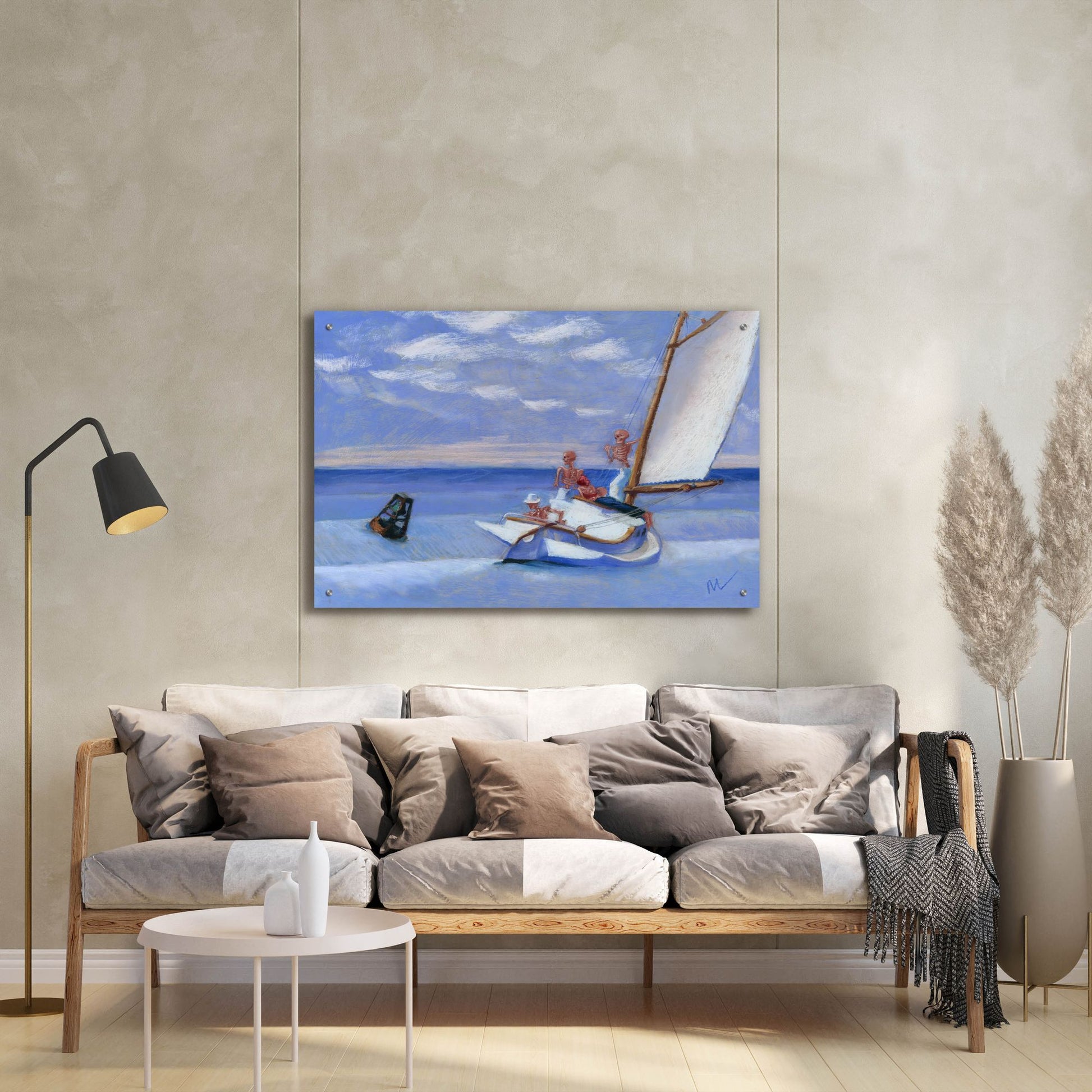 Epic Art 'Ground Skel' by Marie Marfia Fine Art, Acrylic Glass Wall Art,36x24