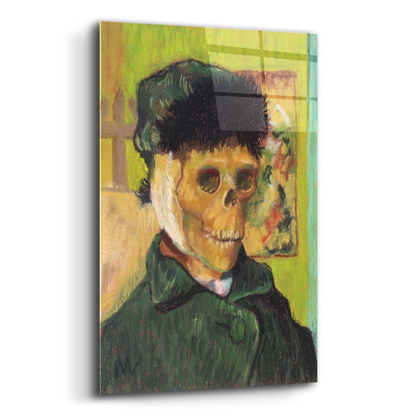 Epic Art 'Vincent Van Skelly' by Marie Marfia Fine Art, Acrylic Glass Wall Art,16x24