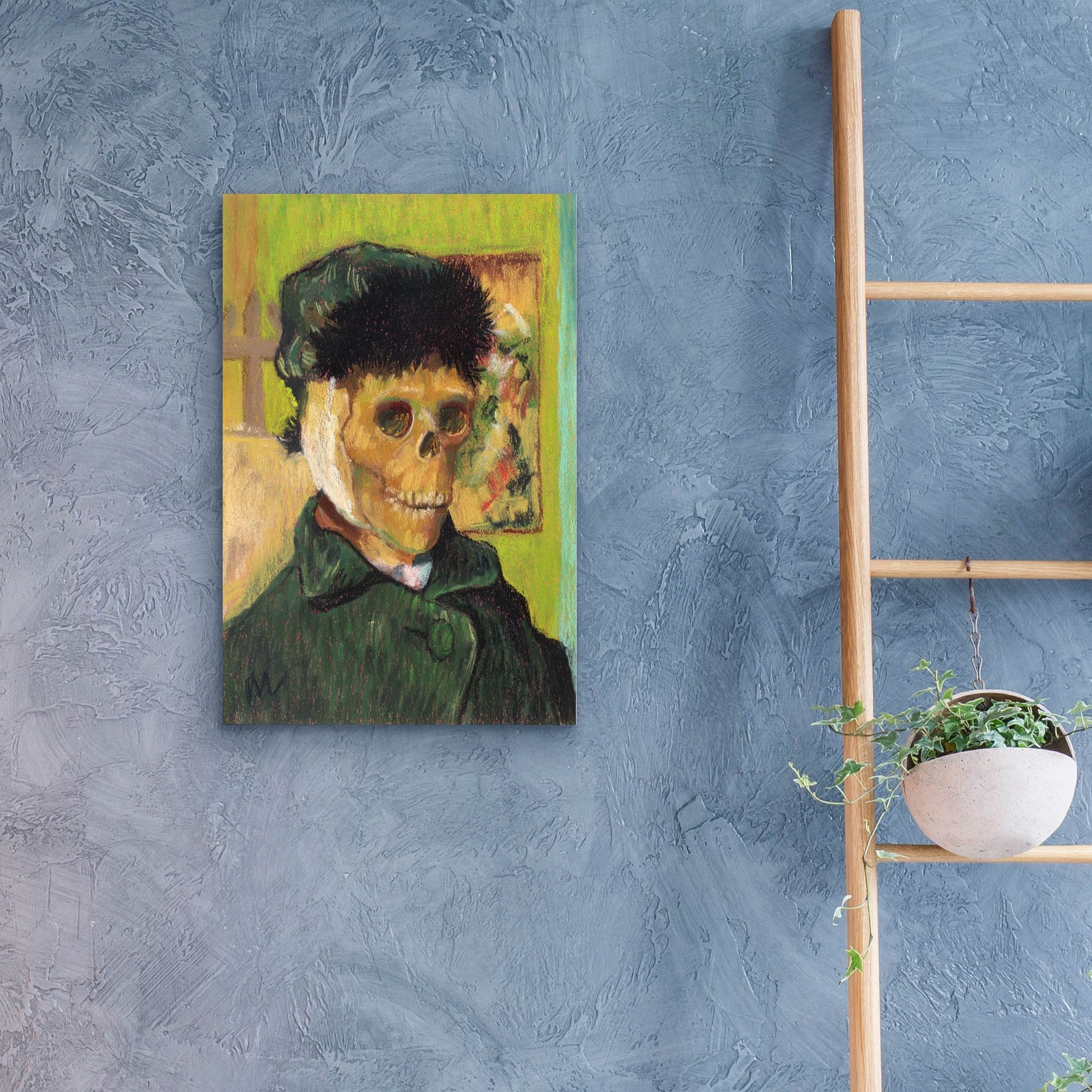 Epic Art 'Vincent Van Skelly' by Marie Marfia Fine Art, Acrylic Glass Wall Art,16x24