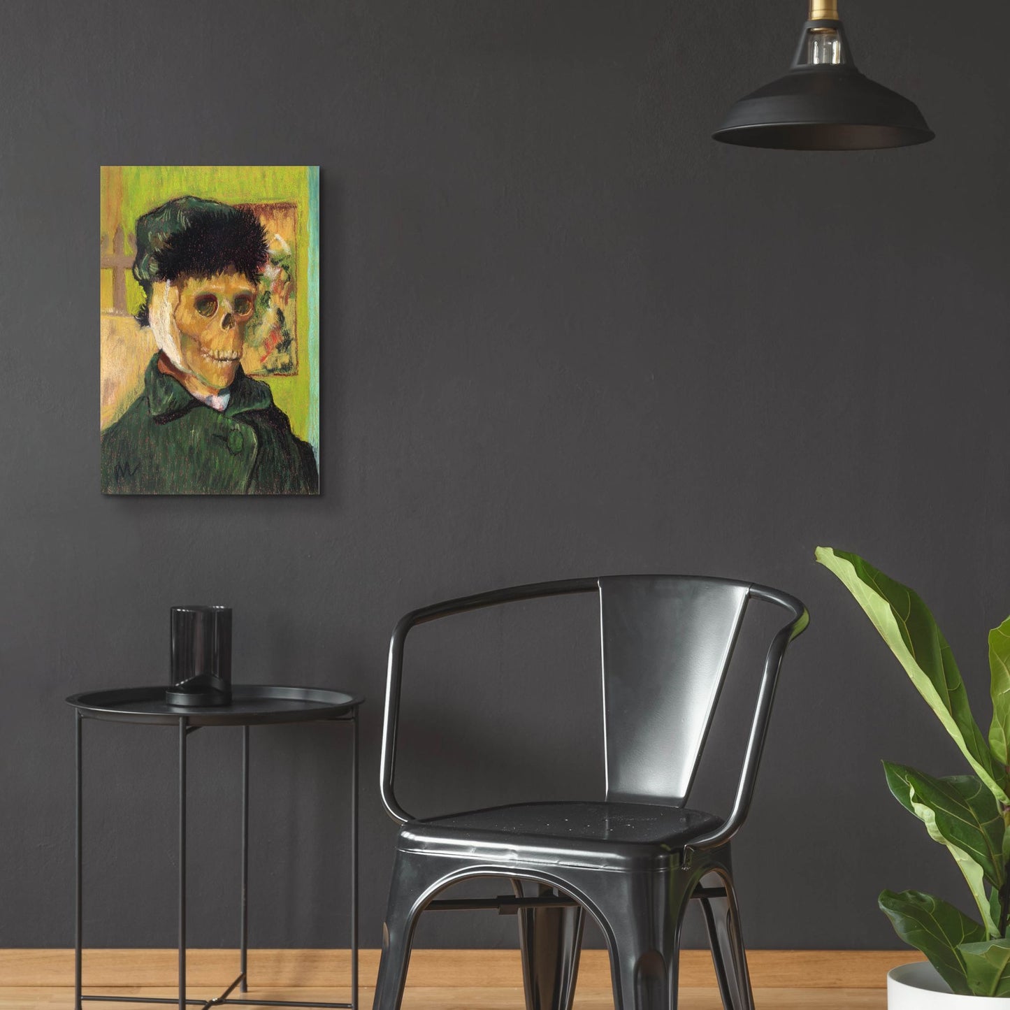 Epic Art 'Vincent Van Skelly' by Marie Marfia Fine Art, Acrylic Glass Wall Art,16x24