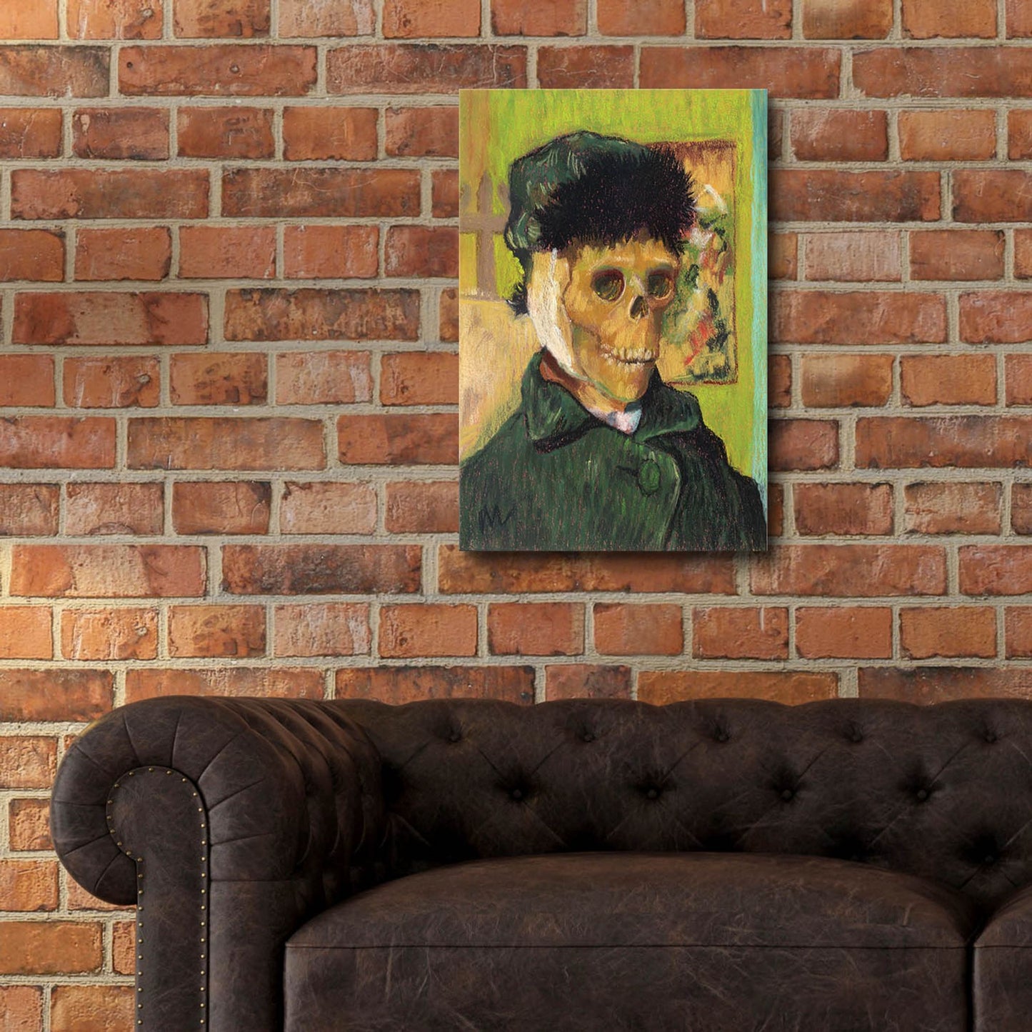 Epic Art 'Vincent Van Skelly' by Marie Marfia Fine Art, Acrylic Glass Wall Art,16x24