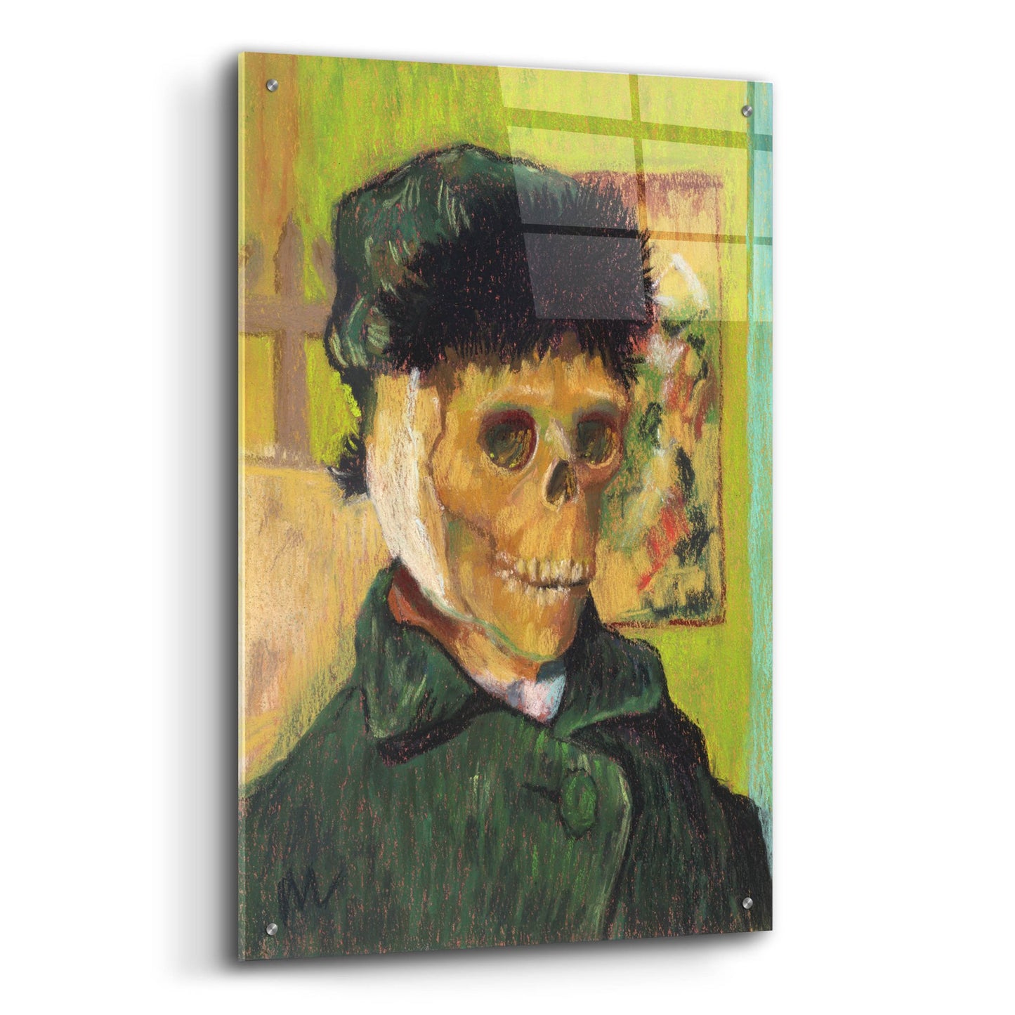 Epic Art 'Vincent Van Skelly' by Marie Marfia Fine Art, Acrylic Glass Wall Art,24x36