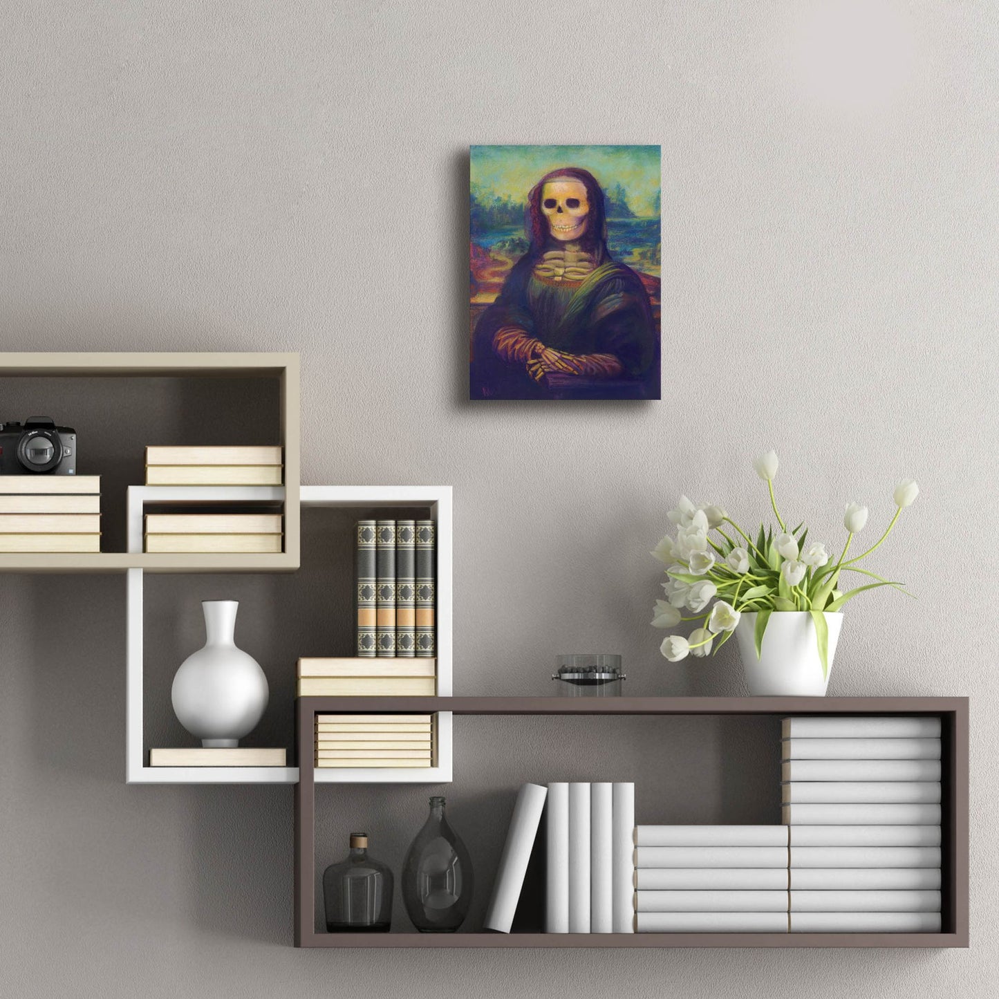 Epic Art 'Bona Lisa' by Marie Marfia Fine Art, Acrylic Glass Wall Art,12x16