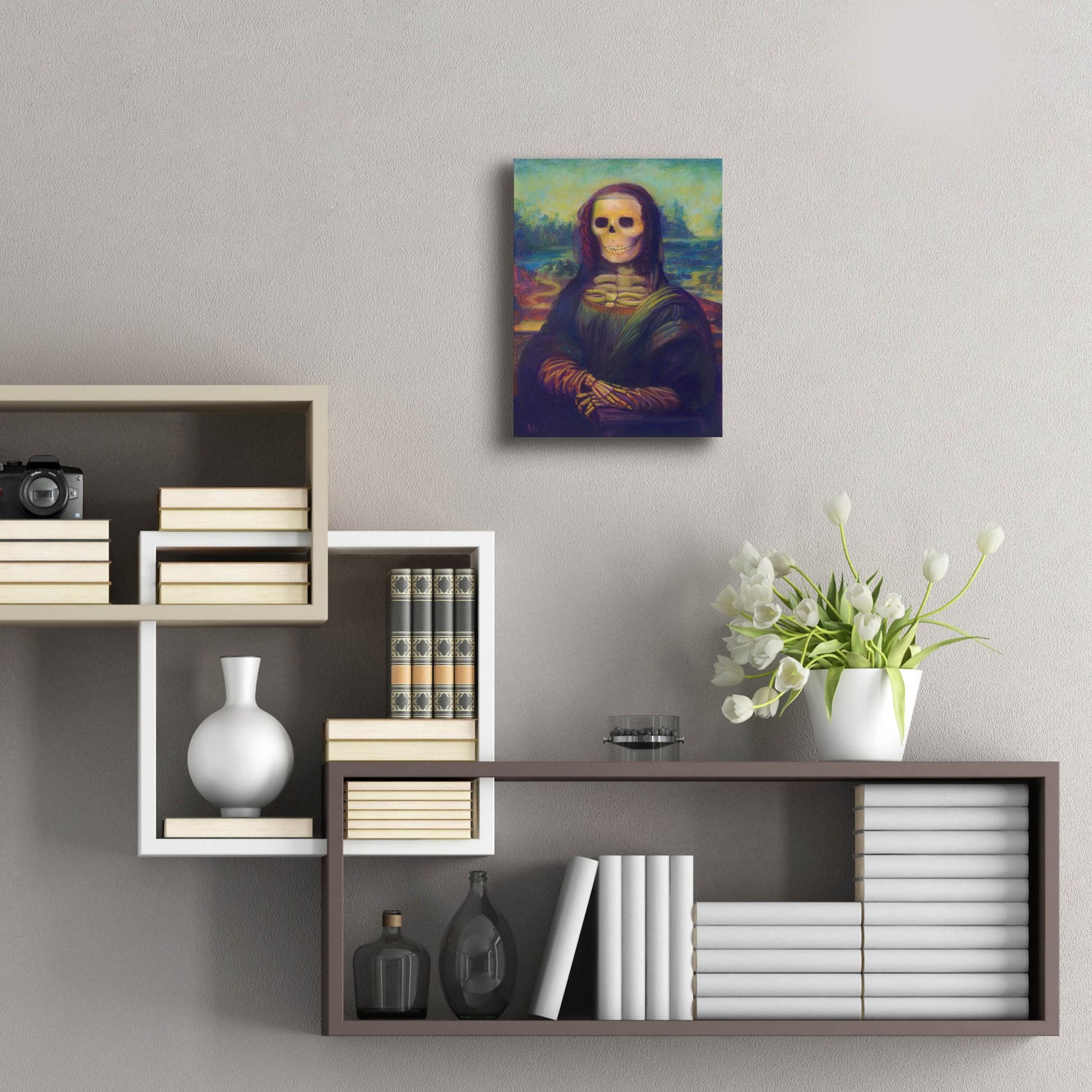 Epic Art 'Bona Lisa' by Marie Marfia Fine Art, Acrylic Glass Wall Art,12x16