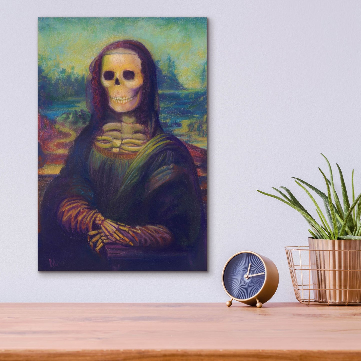 Epic Art 'Bona Lisa' by Marie Marfia Fine Art, Acrylic Glass Wall Art,12x16