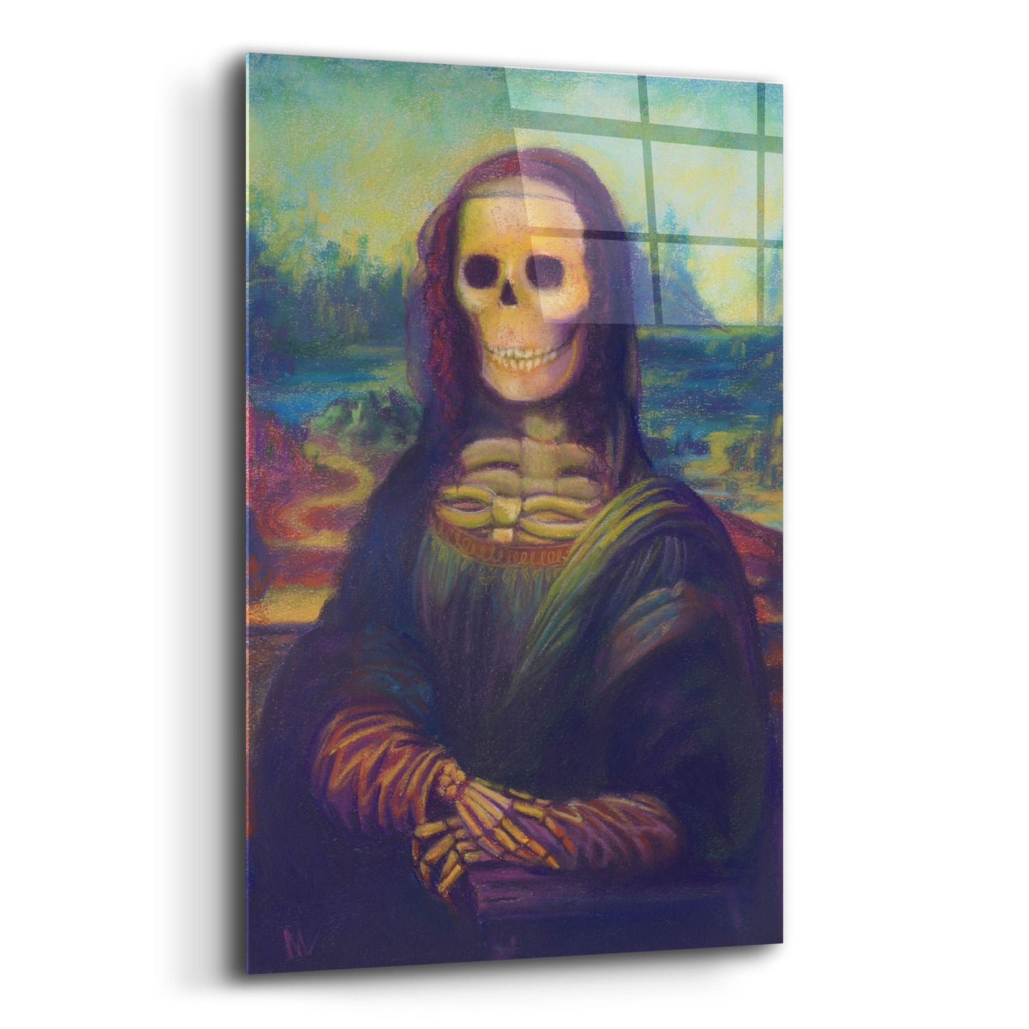 Epic Art 'Bona Lisa' by Marie Marfia Fine Art, Acrylic Glass Wall Art,16x24