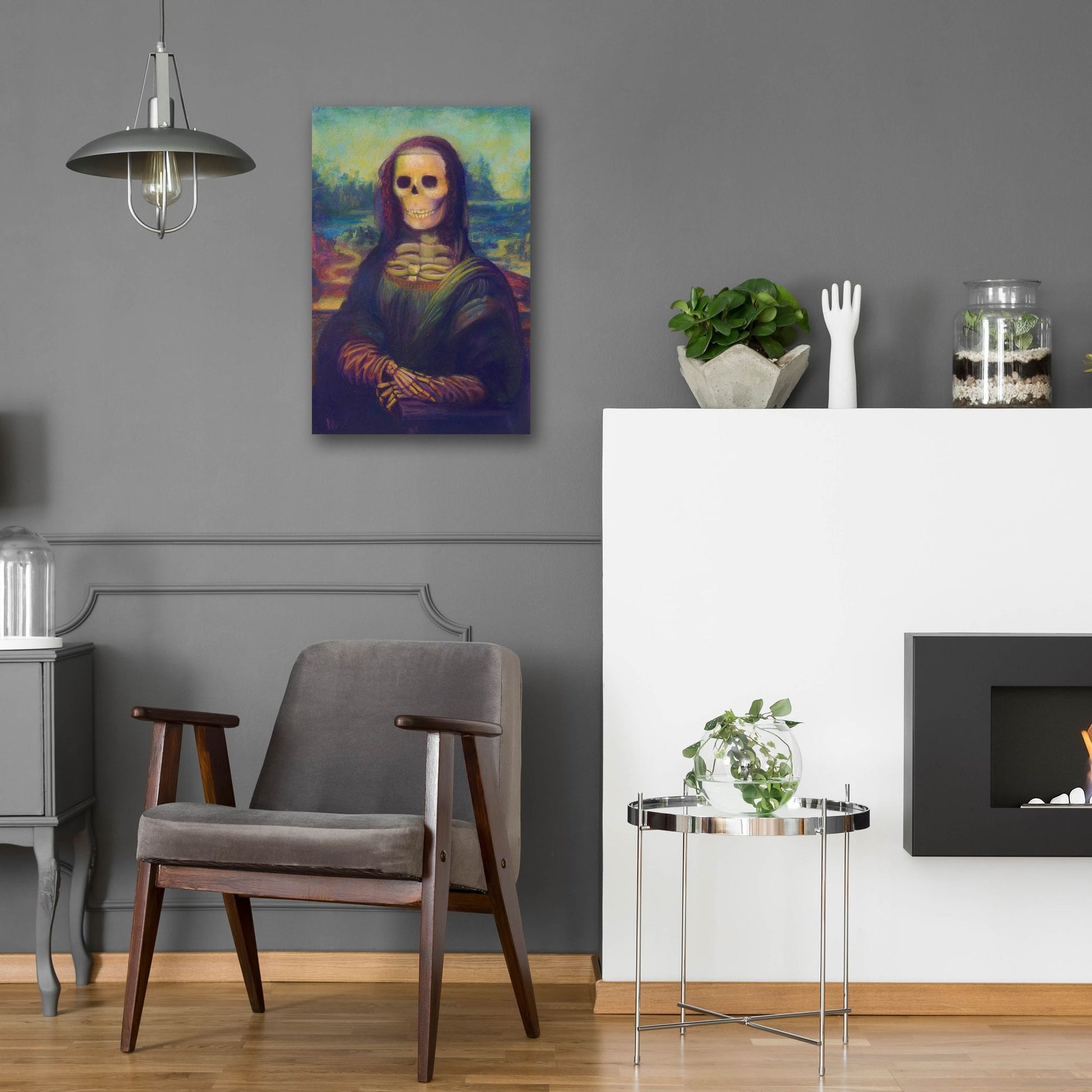 Epic Art 'Bona Lisa' by Marie Marfia Fine Art, Acrylic Glass Wall Art,16x24