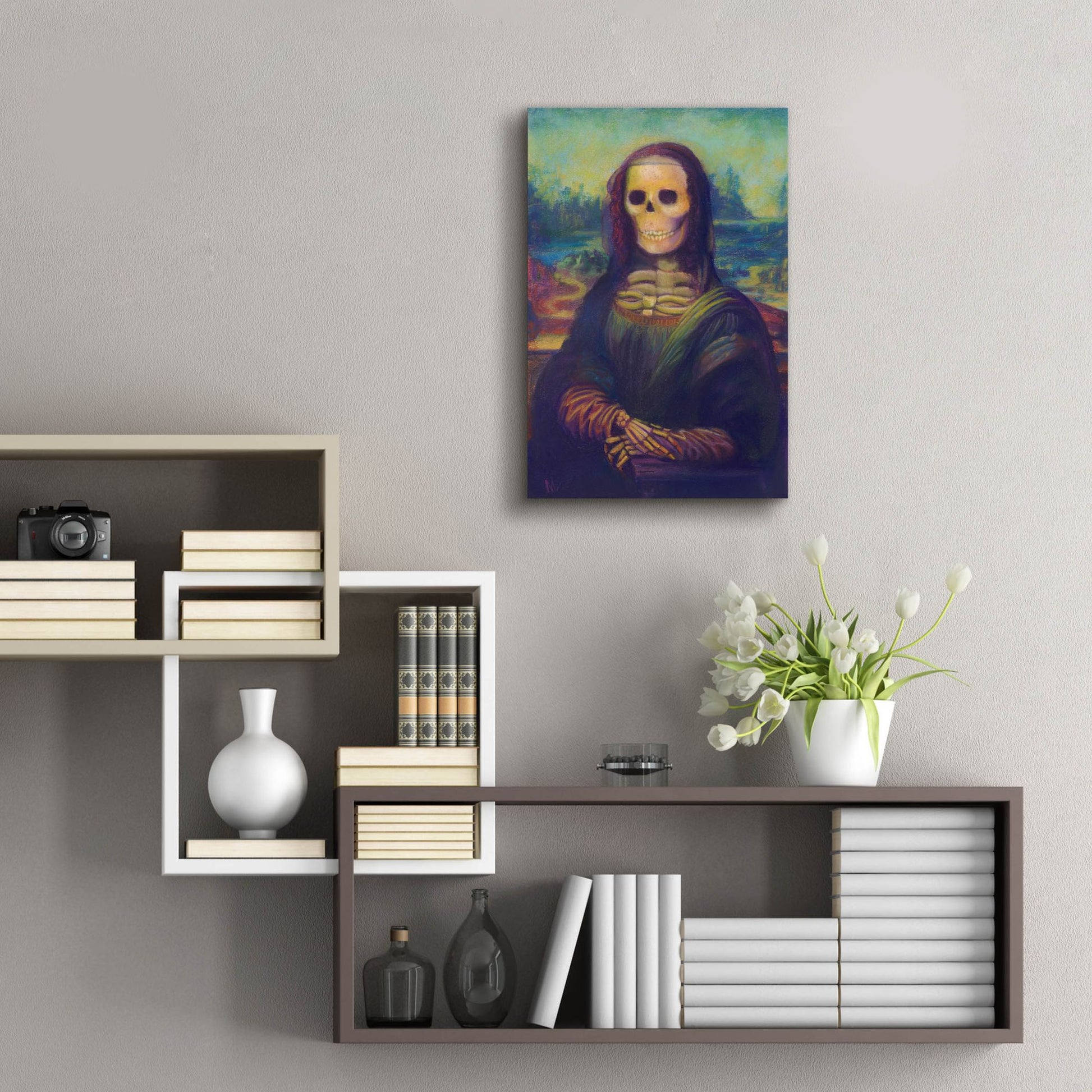 Epic Art 'Bona Lisa' by Marie Marfia Fine Art, Acrylic Glass Wall Art,16x24