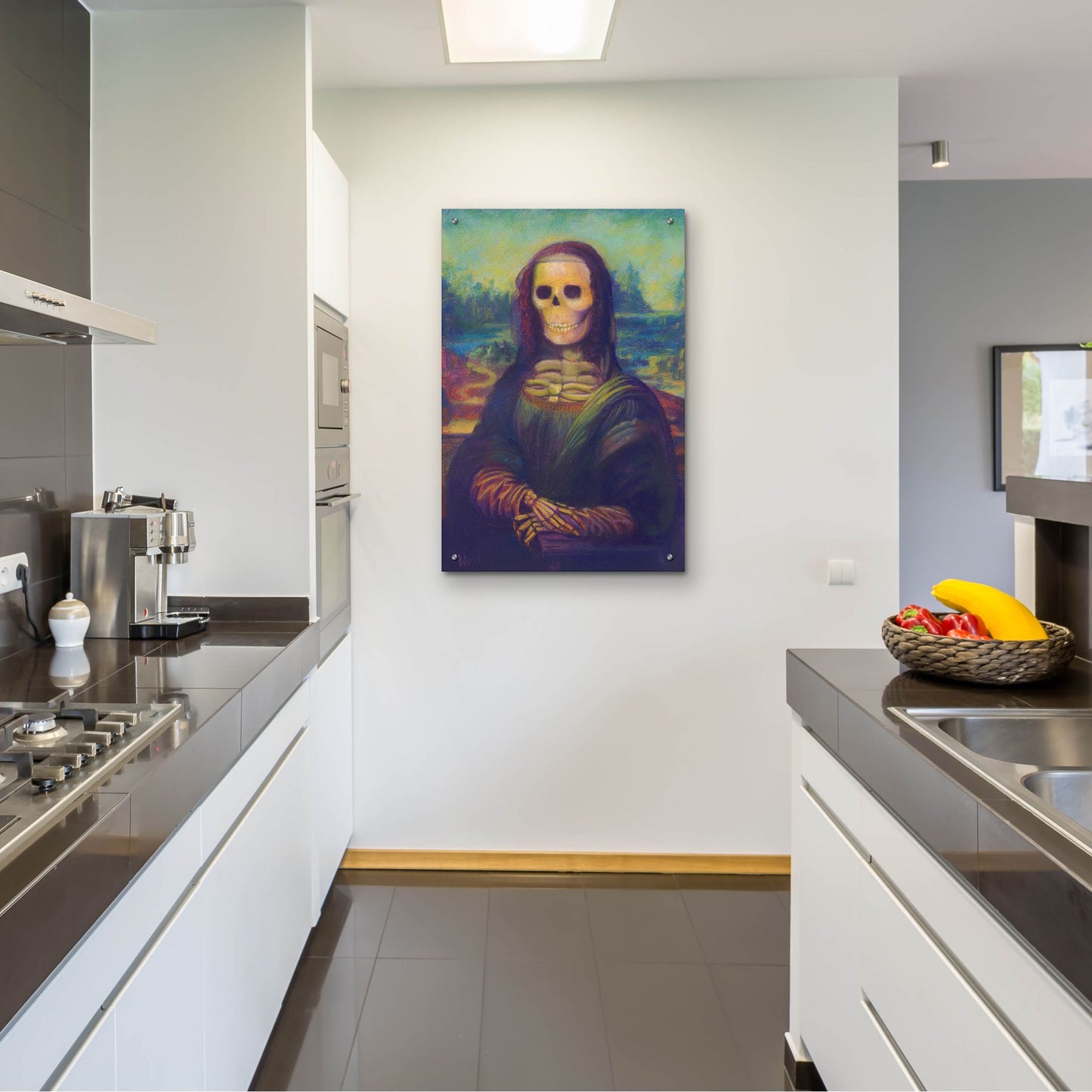 Epic Art 'Bona Lisa' by Marie Marfia Fine Art, Acrylic Glass Wall Art,24x36