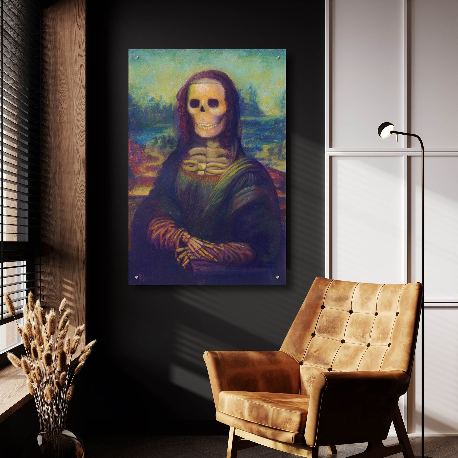 Epic Art 'Bona Lisa' by Marie Marfia Fine Art, Acrylic Glass Wall Art,24x36