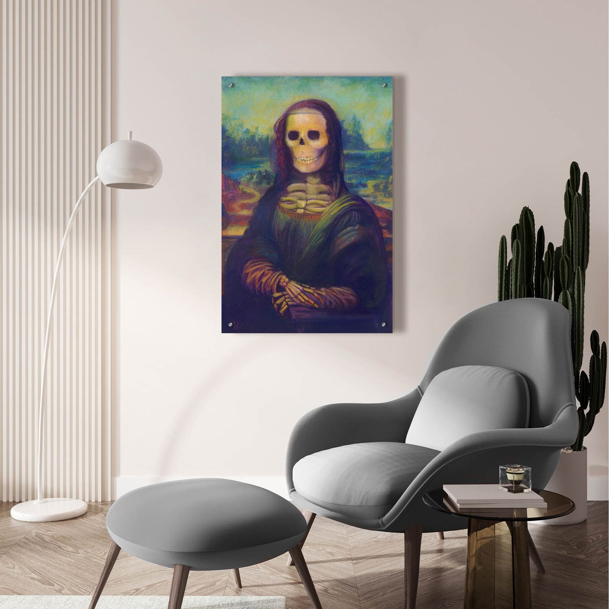 Epic Art 'Bona Lisa' by Marie Marfia Fine Art, Acrylic Glass Wall Art,24x36