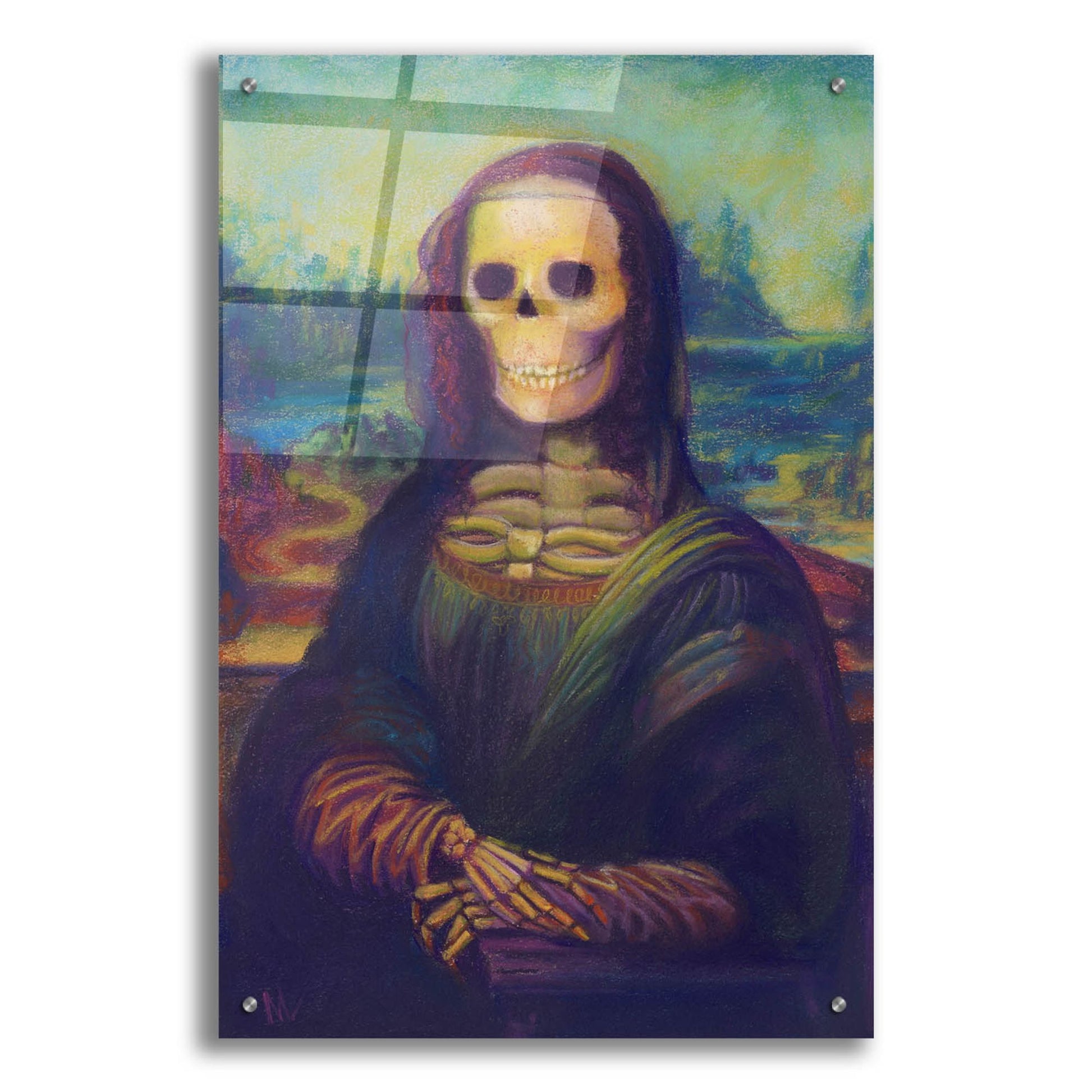 Epic Art 'Bona Lisa' by Marie Marfia Fine Art, Acrylic Glass Wall Art,24x36