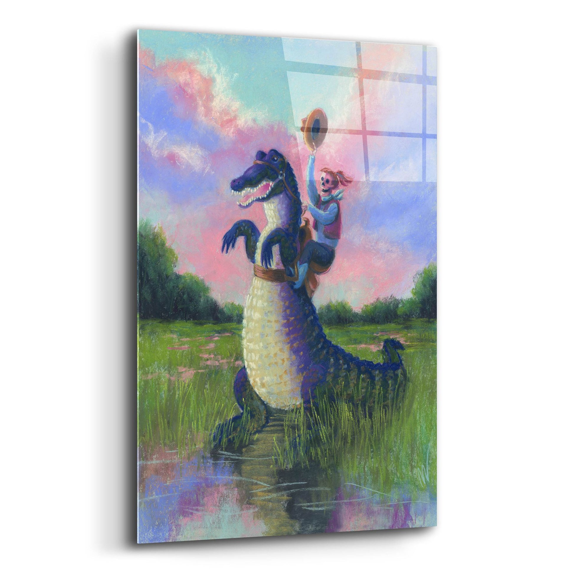 Epic Art 'Forever Your Gator Girl' by Marie Marfia Fine Art, Acrylic Glass Wall Art,12x16