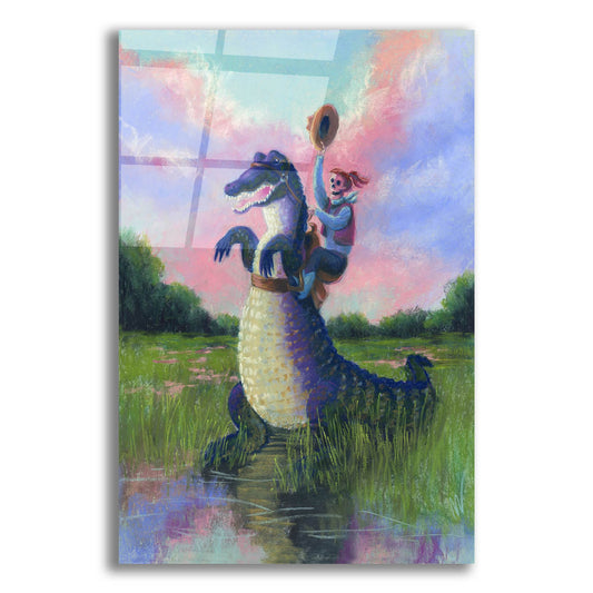 Epic Art 'Forever Your Gator Girl' by Marie Marfia Fine Art, Acrylic Glass Wall Art