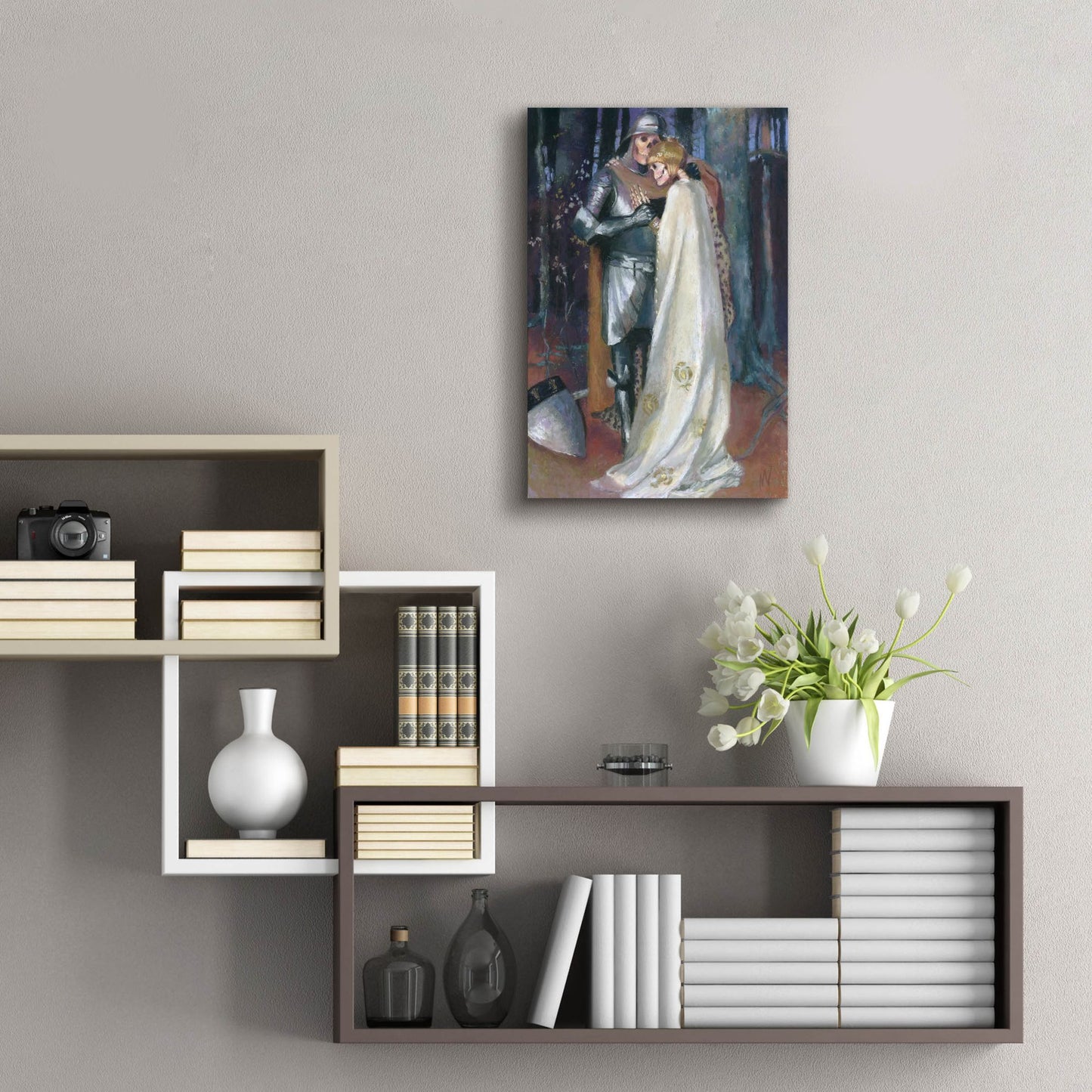 Epic Art 'Neverending Love Story' by Marie Marfia Fine Art, Acrylic Glass Wall Art,16x24