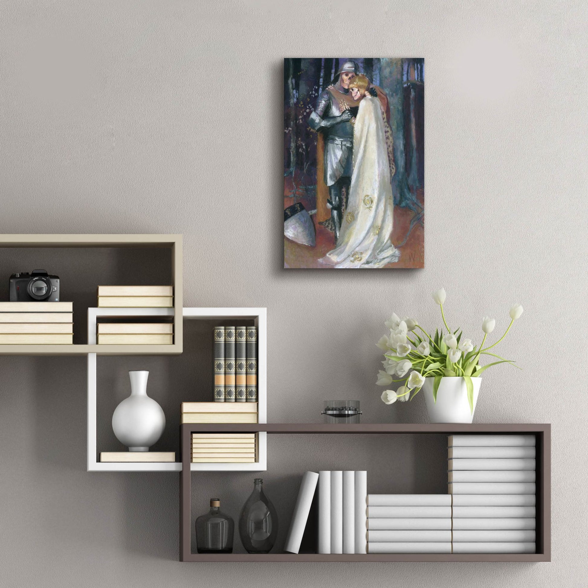 Epic Art 'Neverending Love Story' by Marie Marfia Fine Art, Acrylic Glass Wall Art,16x24