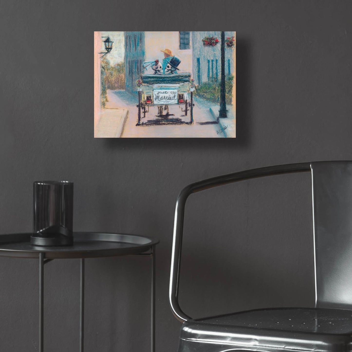 Epic Art 'Happily Ever After' by Marie Marfia Fine Art, Acrylic Glass Wall Art,16x12