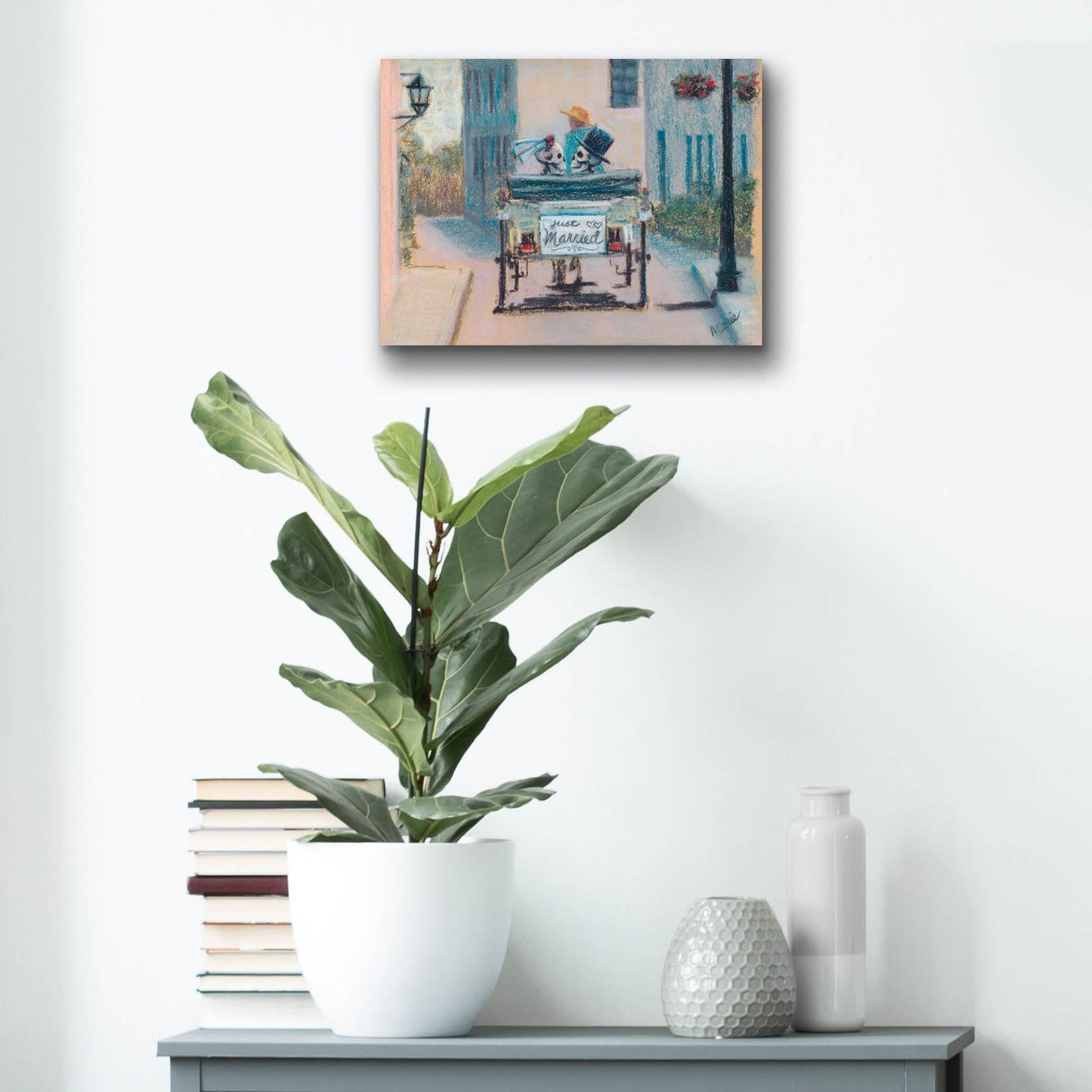 Epic Art 'Happily Ever After' by Marie Marfia Fine Art, Acrylic Glass Wall Art,16x12