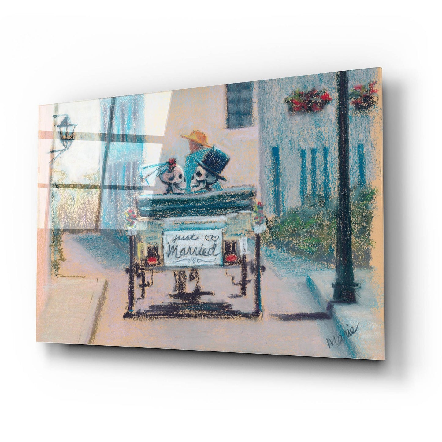 Epic Art 'Happily Ever After' by Marie Marfia Fine Art, Acrylic Glass Wall Art,24x16
