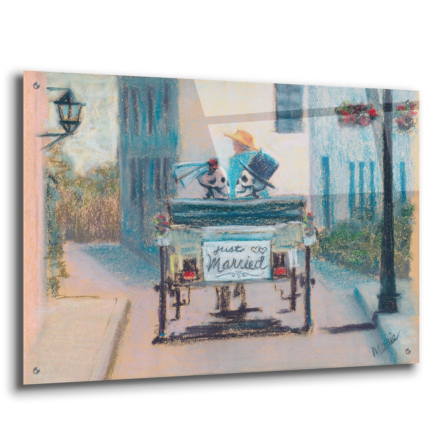 Epic Art 'Happily Ever After' by Marie Marfia Fine Art, Acrylic Glass Wall Art,36x24