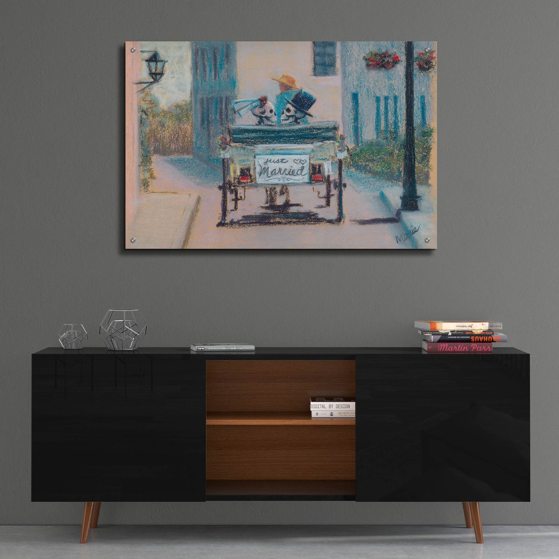 Epic Art 'Happily Ever After' by Marie Marfia Fine Art, Acrylic Glass Wall Art,36x24