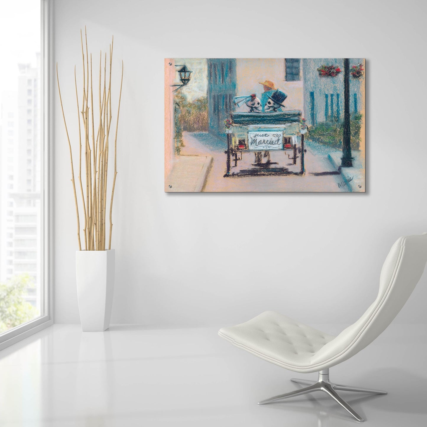 Epic Art 'Happily Ever After' by Marie Marfia Fine Art, Acrylic Glass Wall Art,36x24